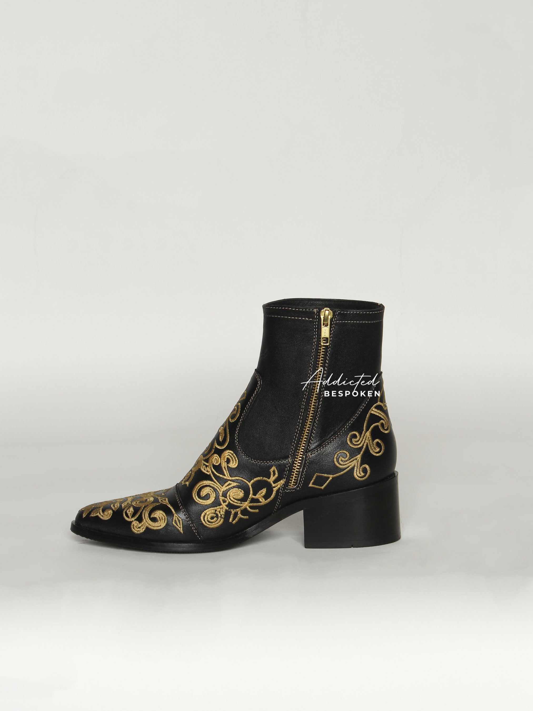 Regal Embroidered Boots Addicted Bespoken