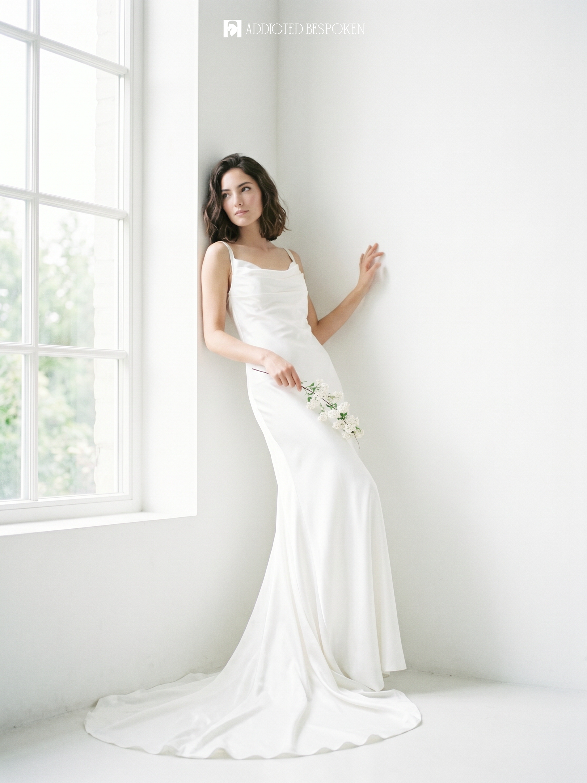 Cowl Neck Bridal Gown Addicted Bespoken