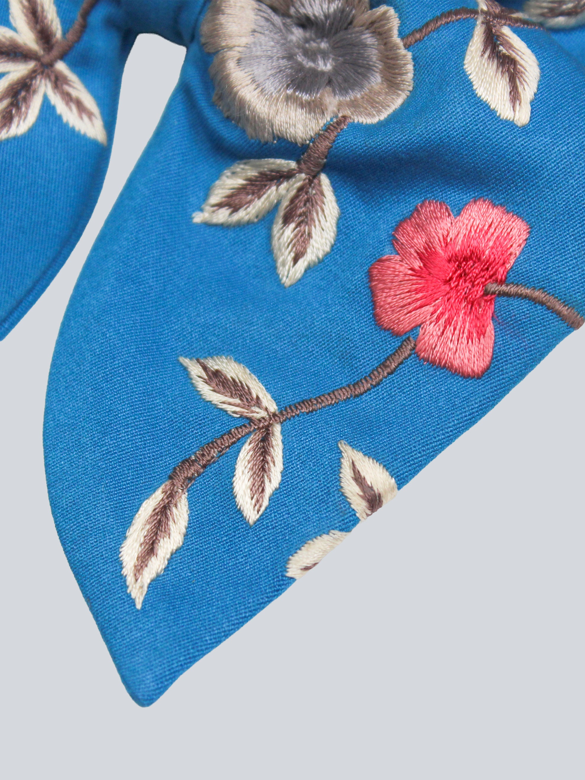 Turquoise Floral Bow Tie Addicted Bespoken