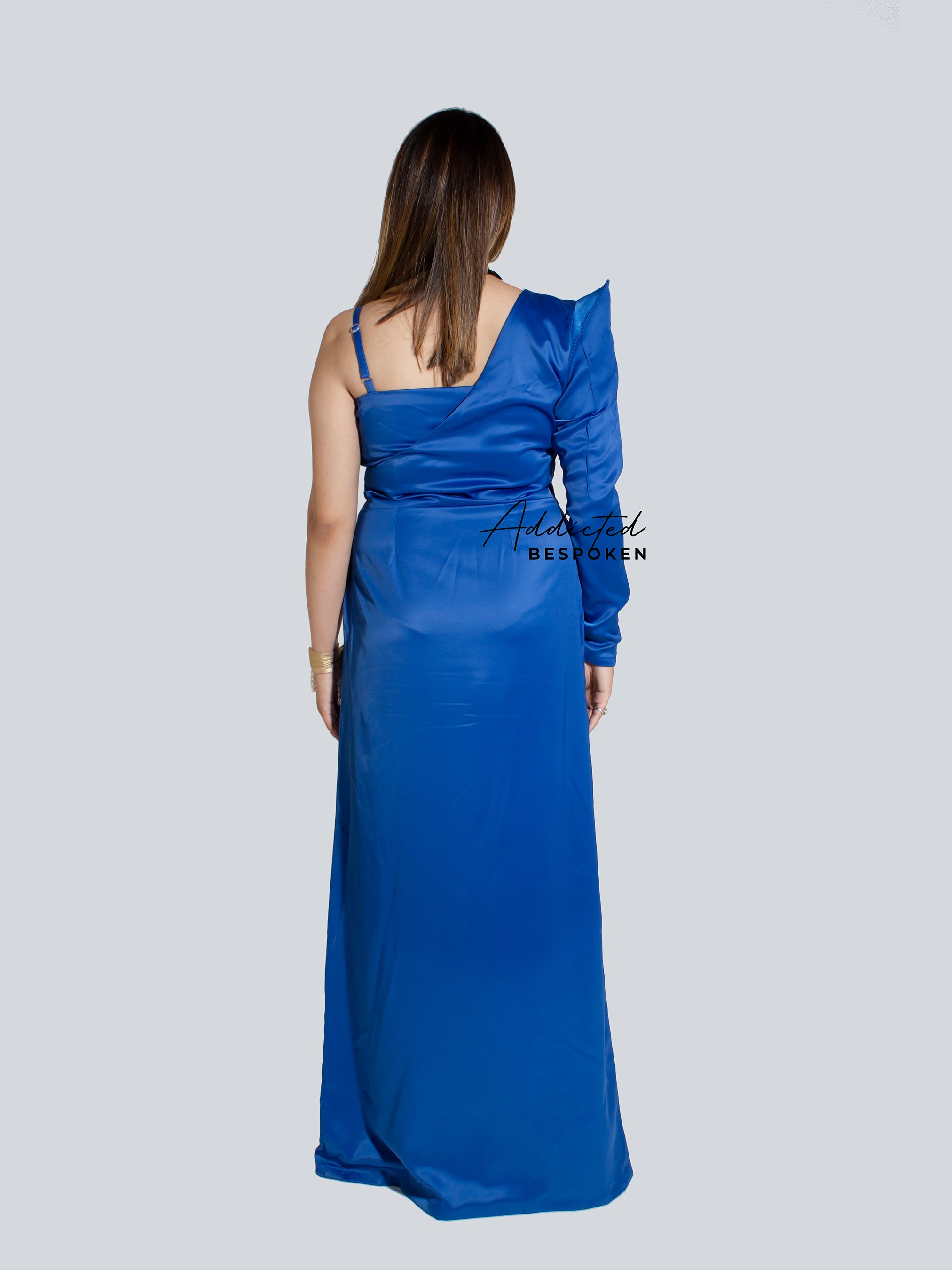 Stunning Blue Slit Dress
