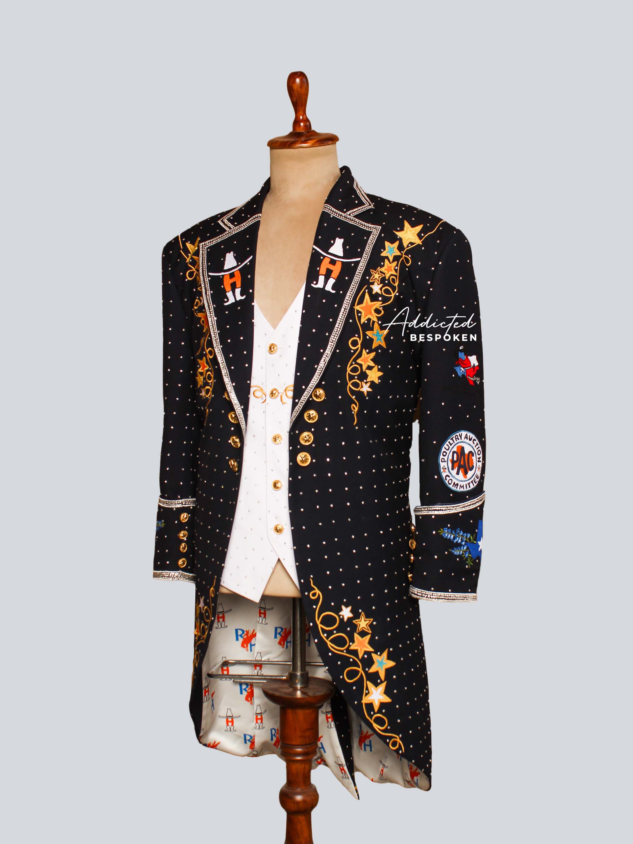 Rodeo Heritage Embroidered Western Blazer Addicted Bespoken