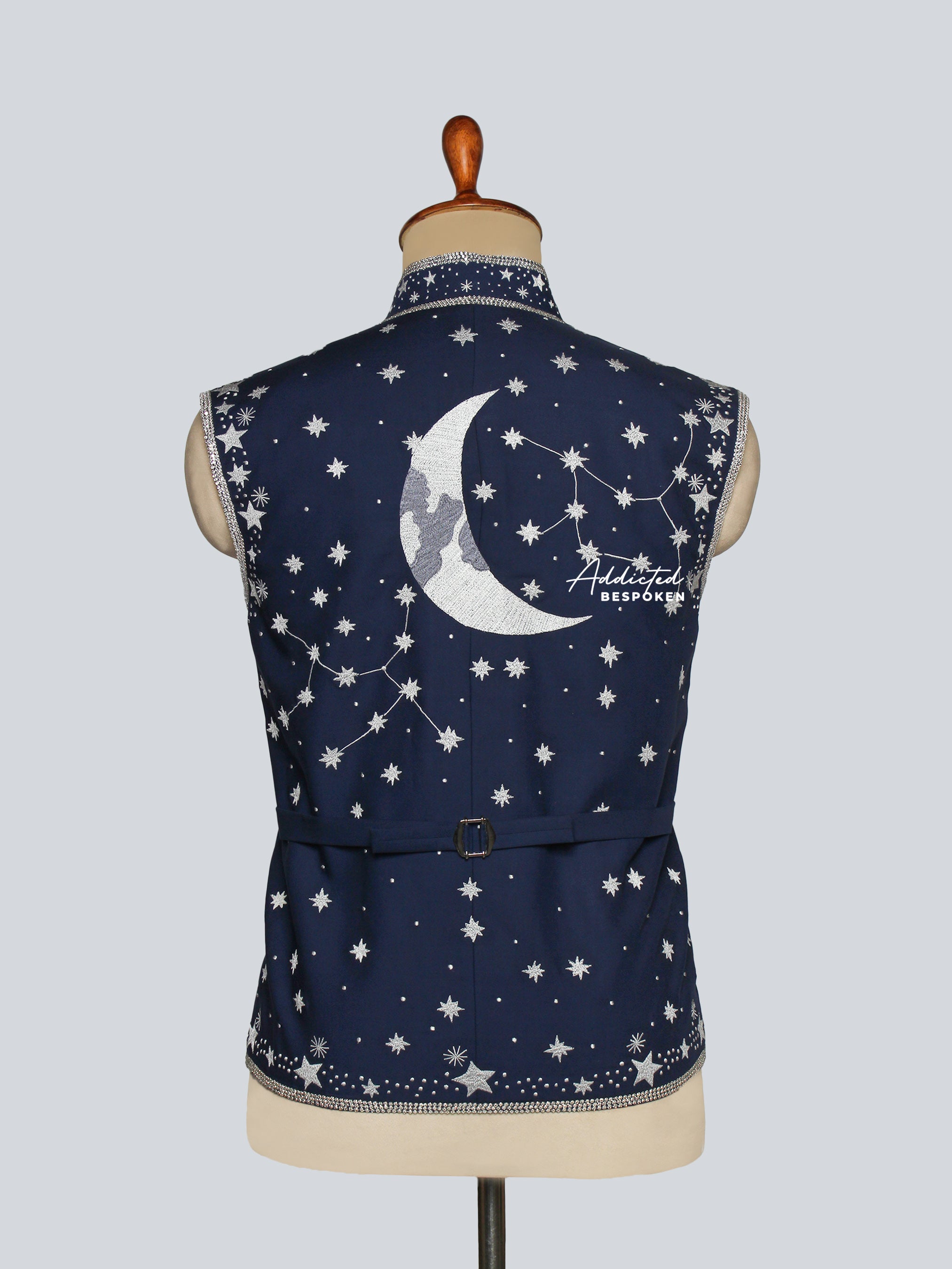 Celestial Embroidered Black Outfit Addicted Bespoken