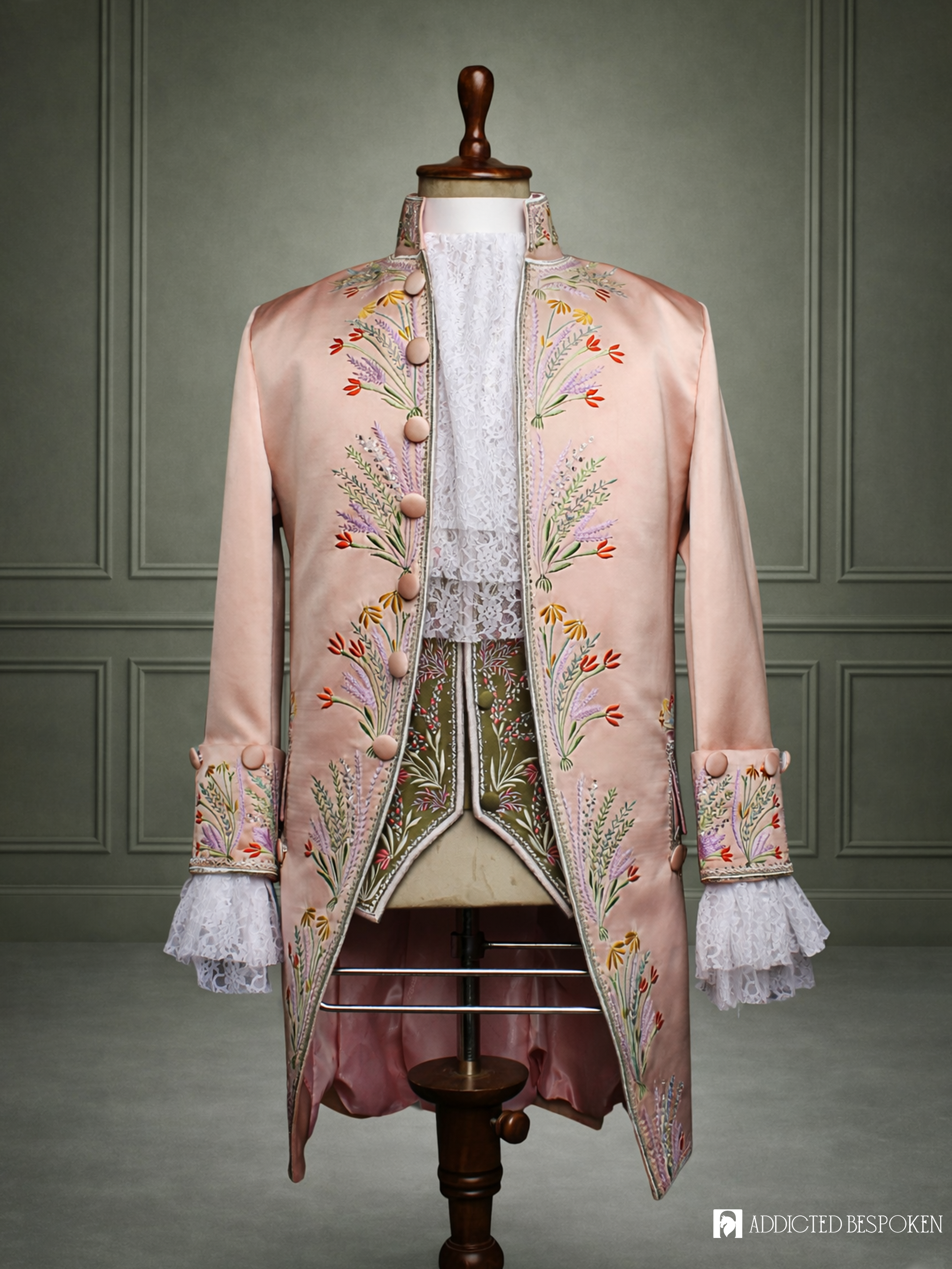 Ornate Blossom Rococo Suit Addicted Bespoken