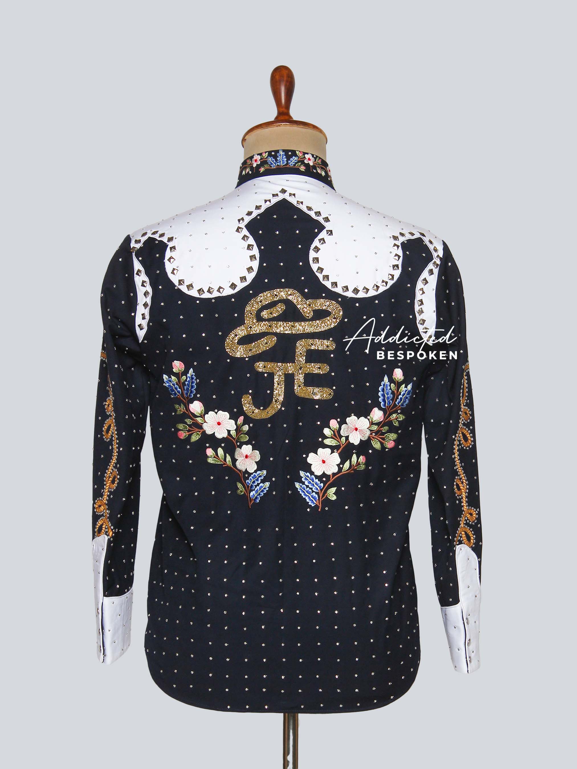 Western Floral Studded Shirt Addicted Bespoken