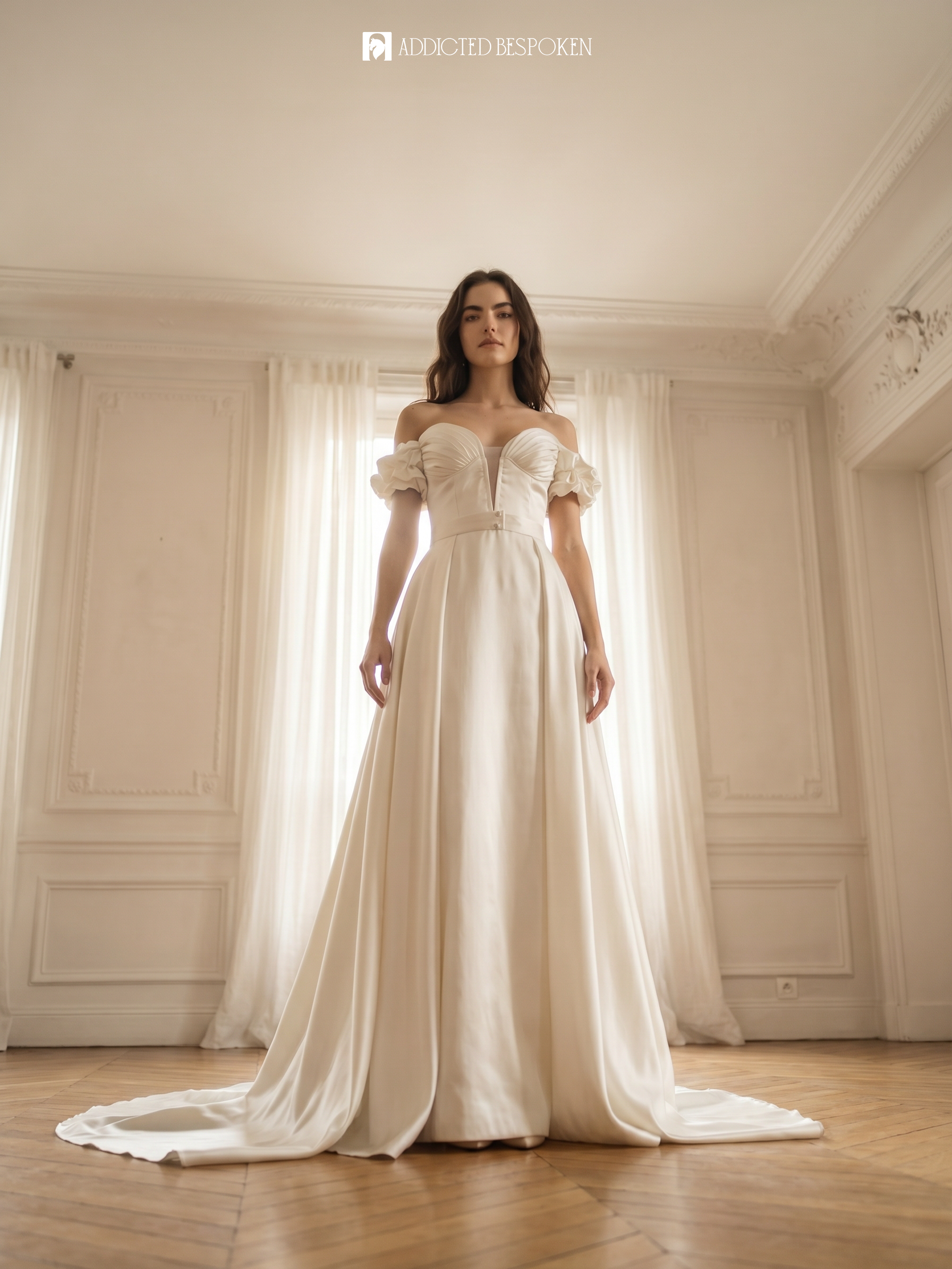 Off Shoulder Bridal Gown Addicted Bespoken