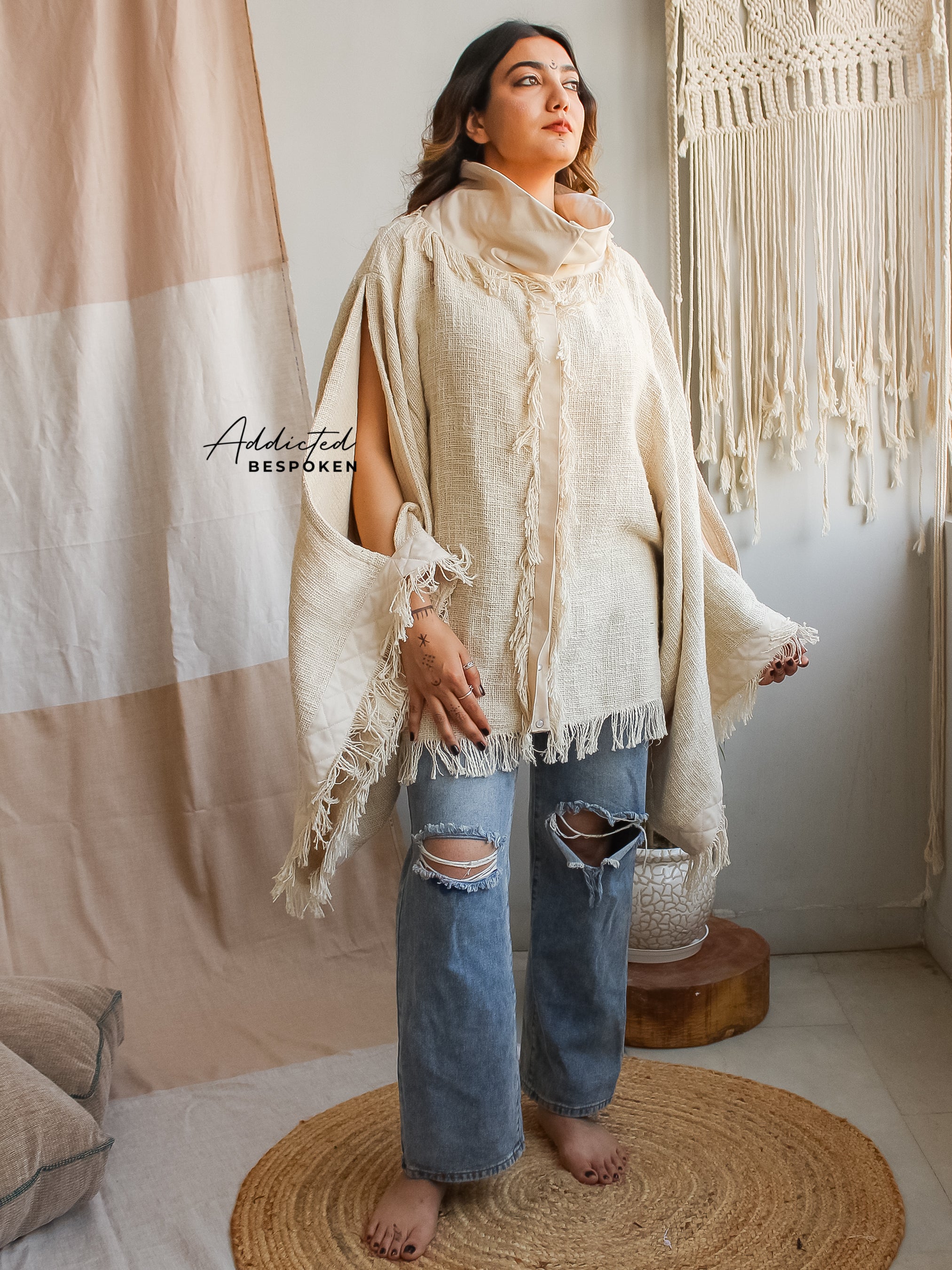 Wide Sleeve  Boho Coat