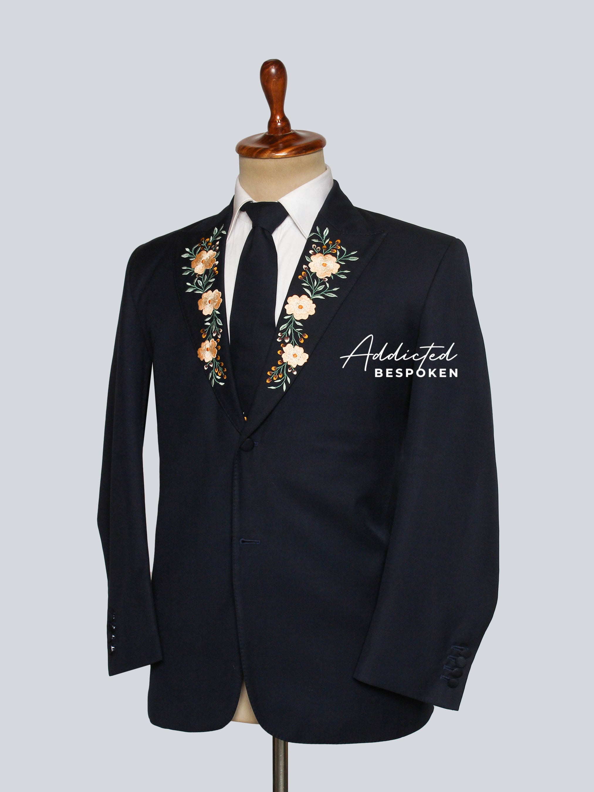 Bespoke Floral Groom Suit Addicted Bespoken