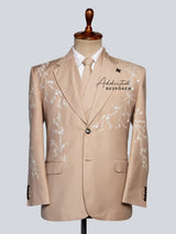 Ethereal Sophistication Handcrafted Embroidered Suit