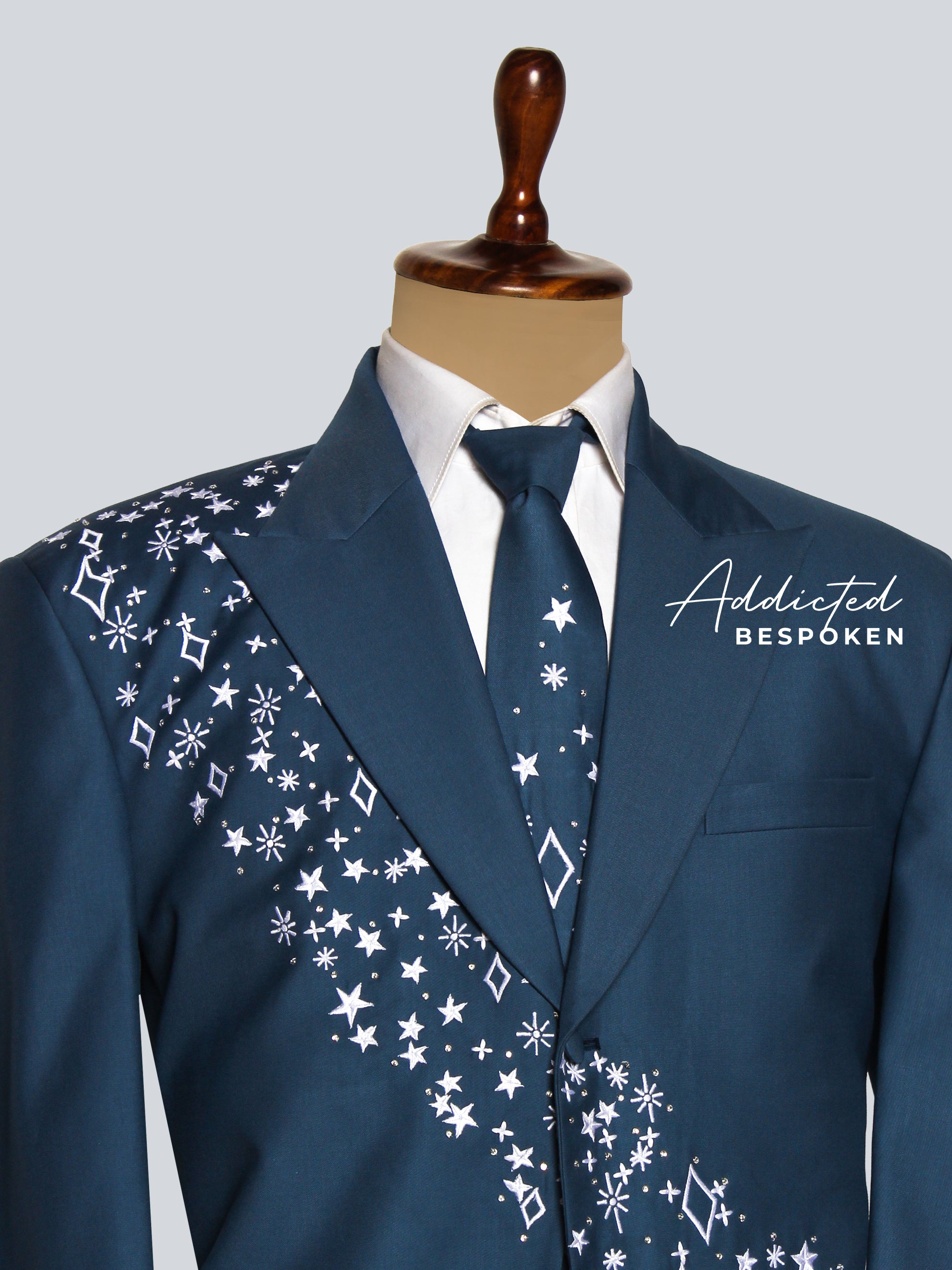 Custom Designed Embroidered Blazer for Men