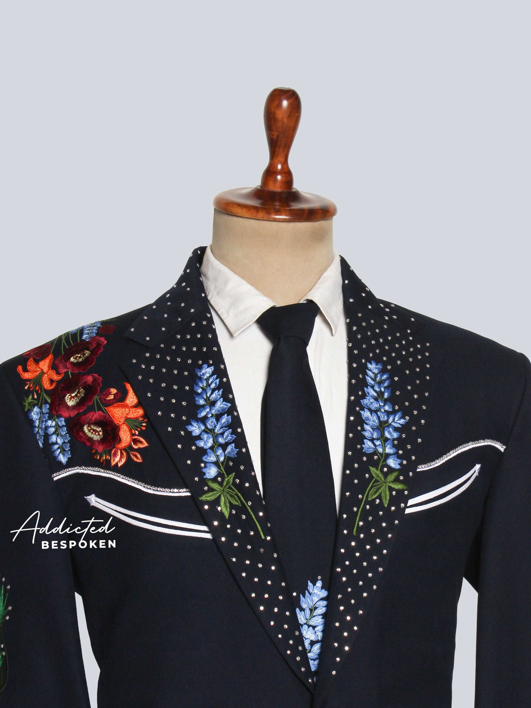 Stylish Embroidered Western Wedding Suit