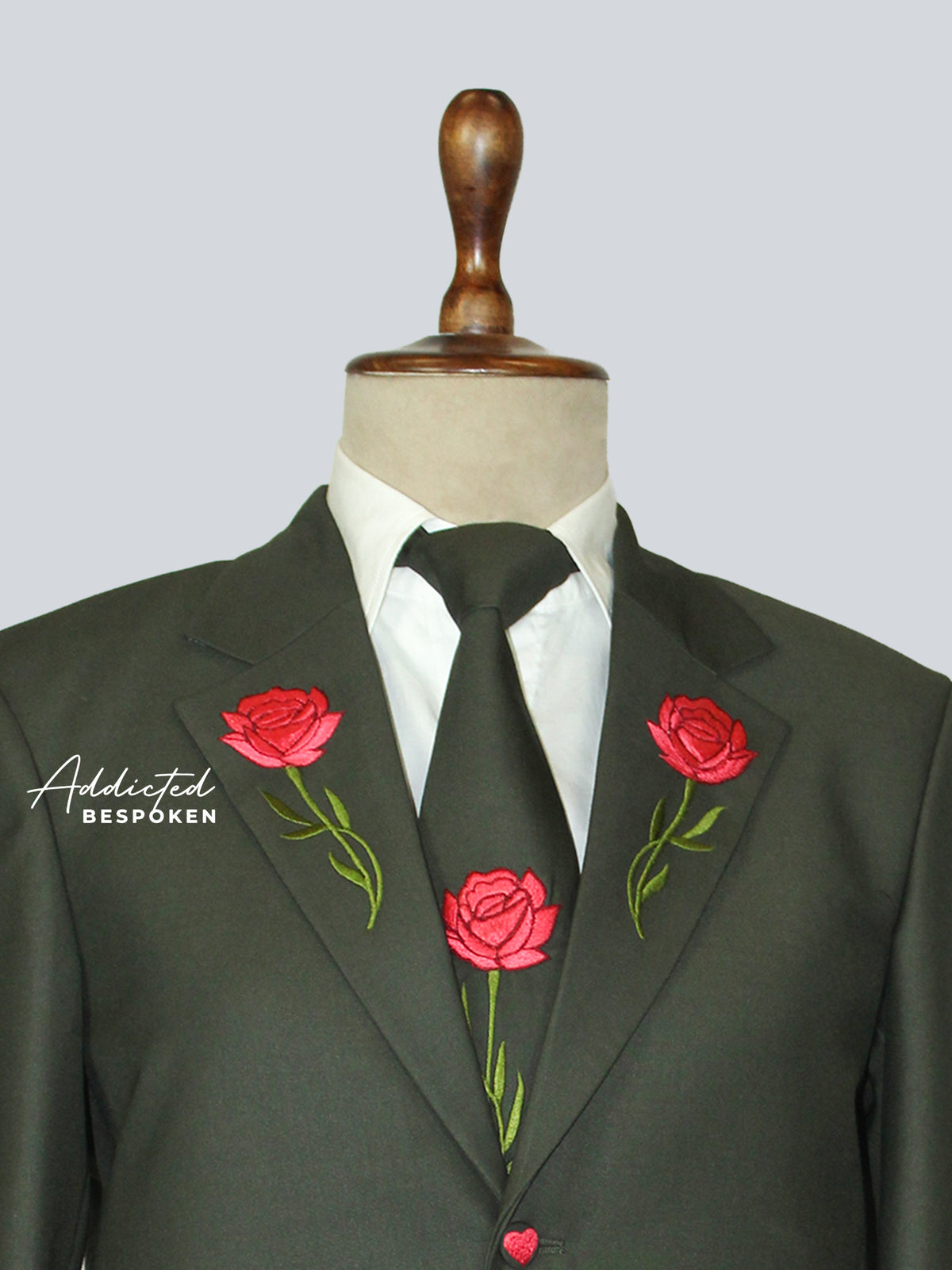 Men’s Black Rose Suit Addicted Bespoken