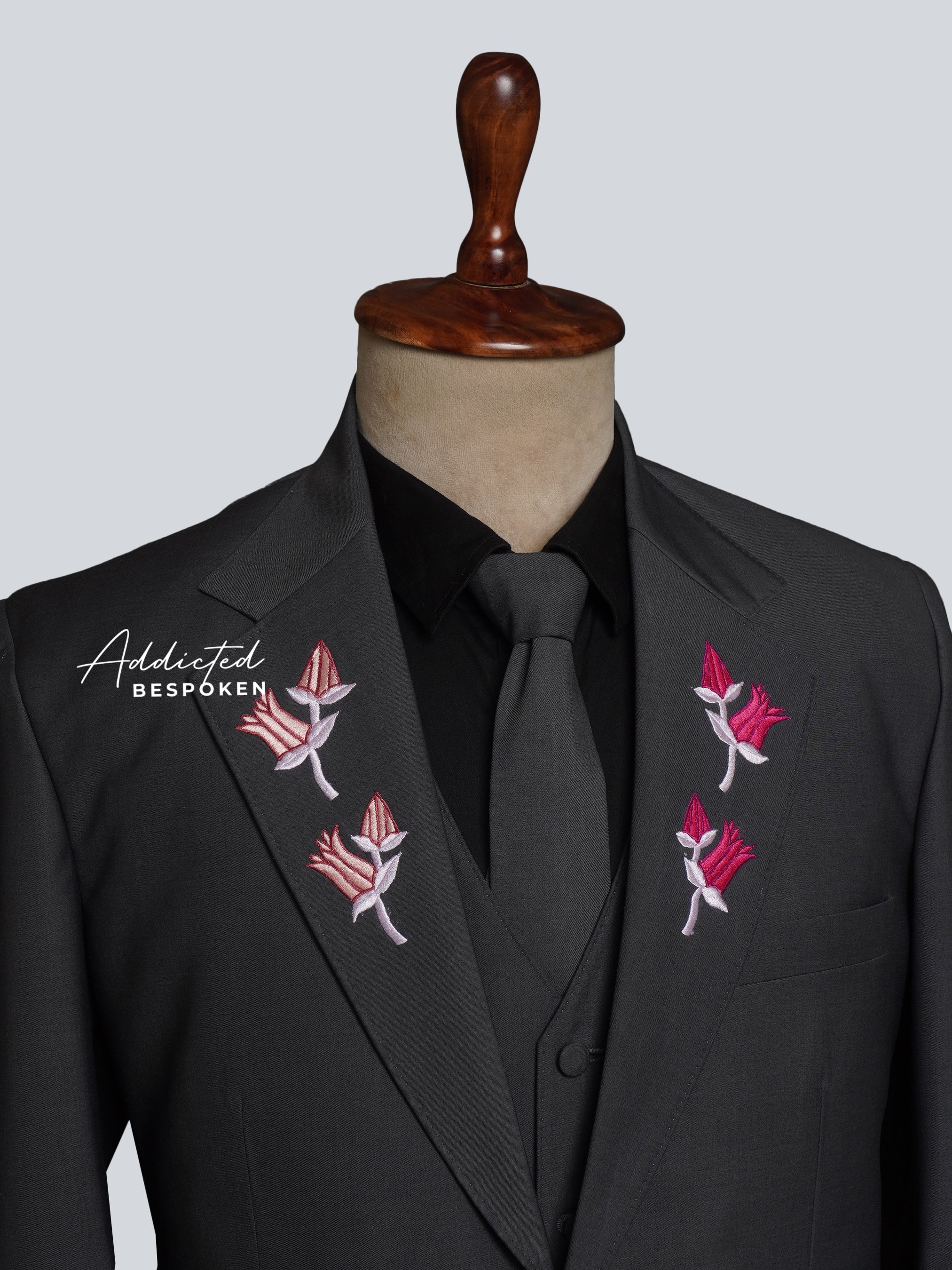 Blossom Charm Embroidered Suit