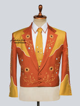 Golden Horizon Embroidered Ensemble