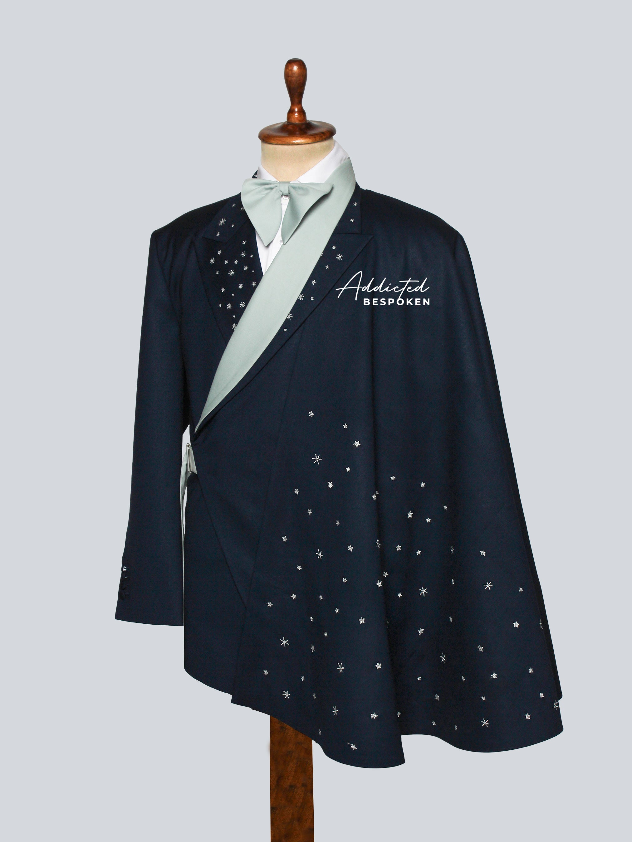 Celestial Star Cape Tailored Suit Addicted Bespoken