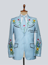 Sky Blossom Tailored Suit