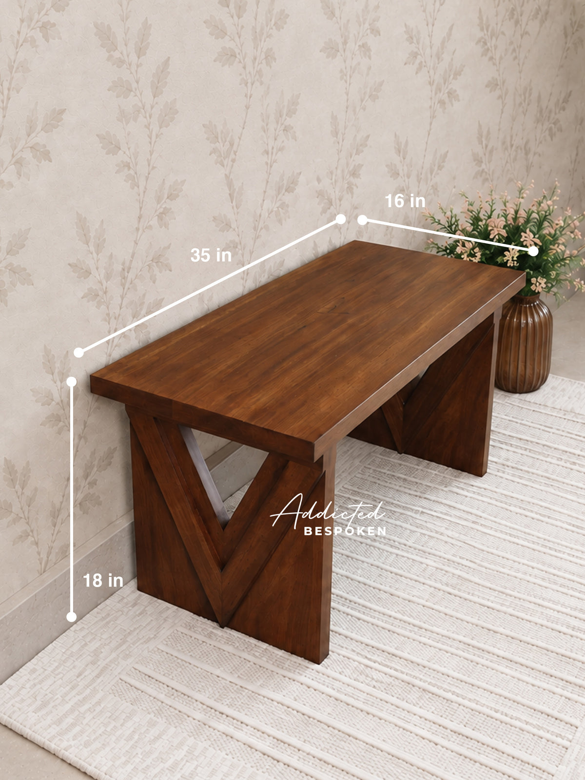 Wooden bench