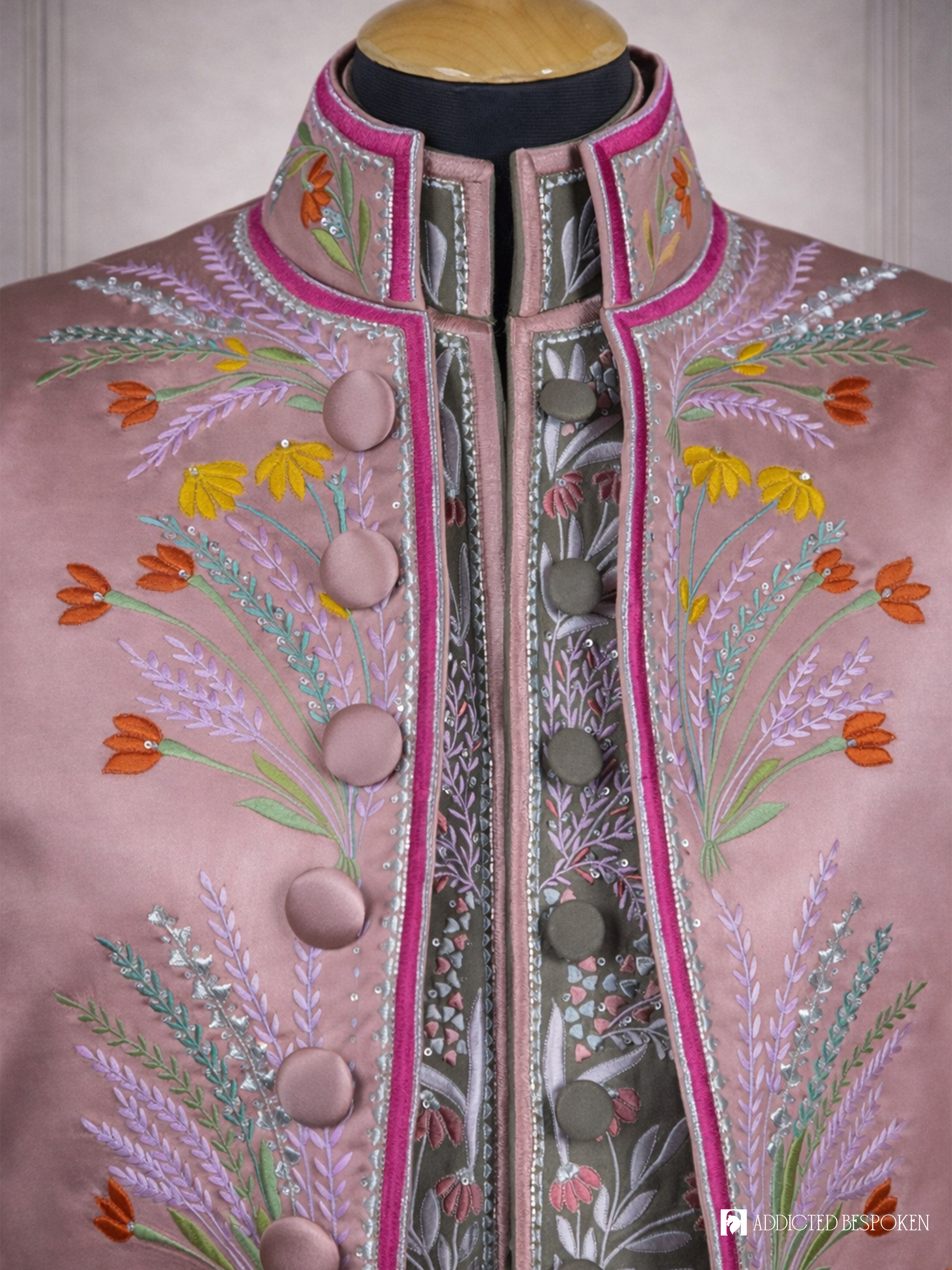 Luxurious Floral Couture Suit Addicted Bespoken