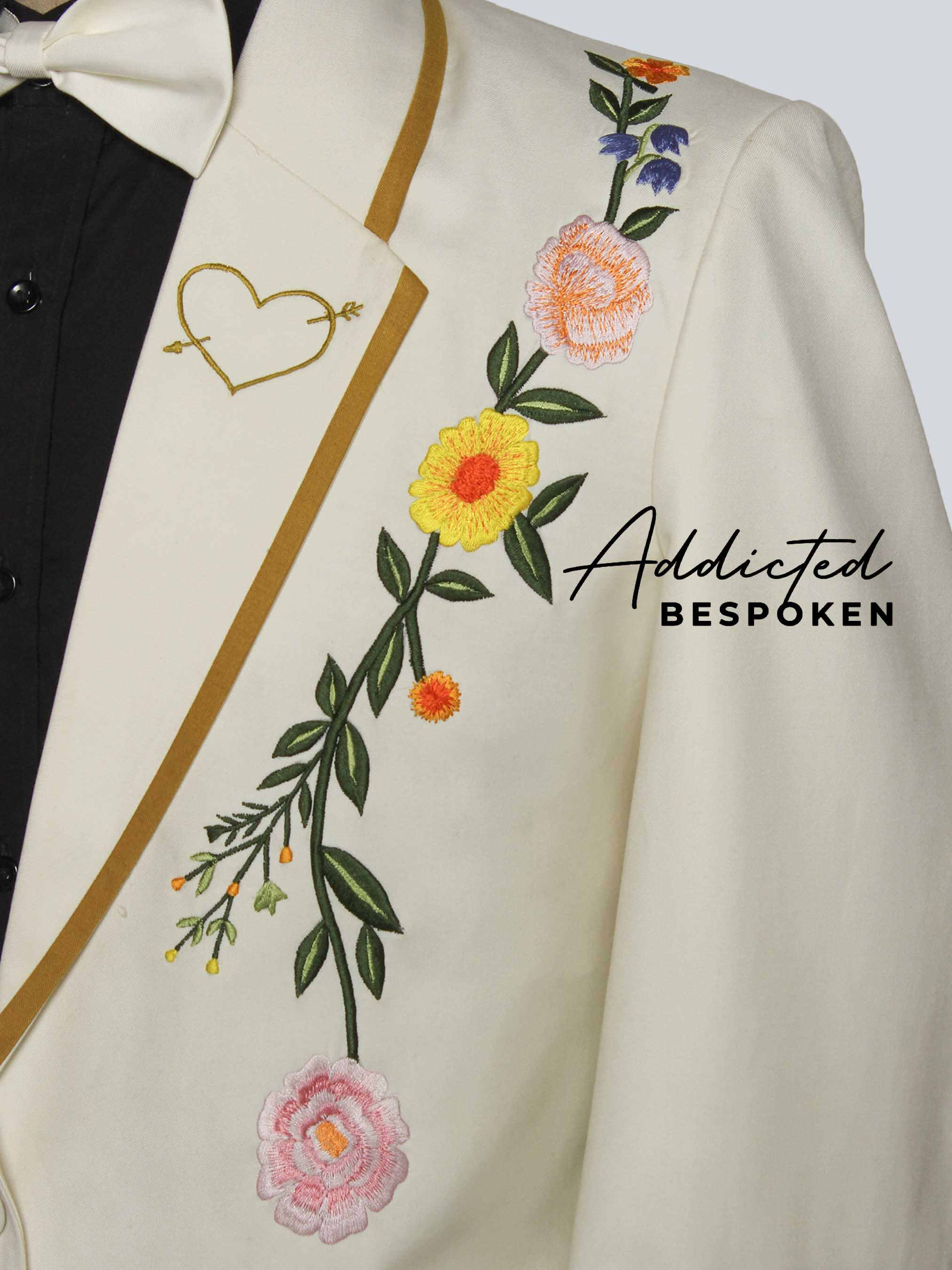 Luxury Floral Wedding Suit