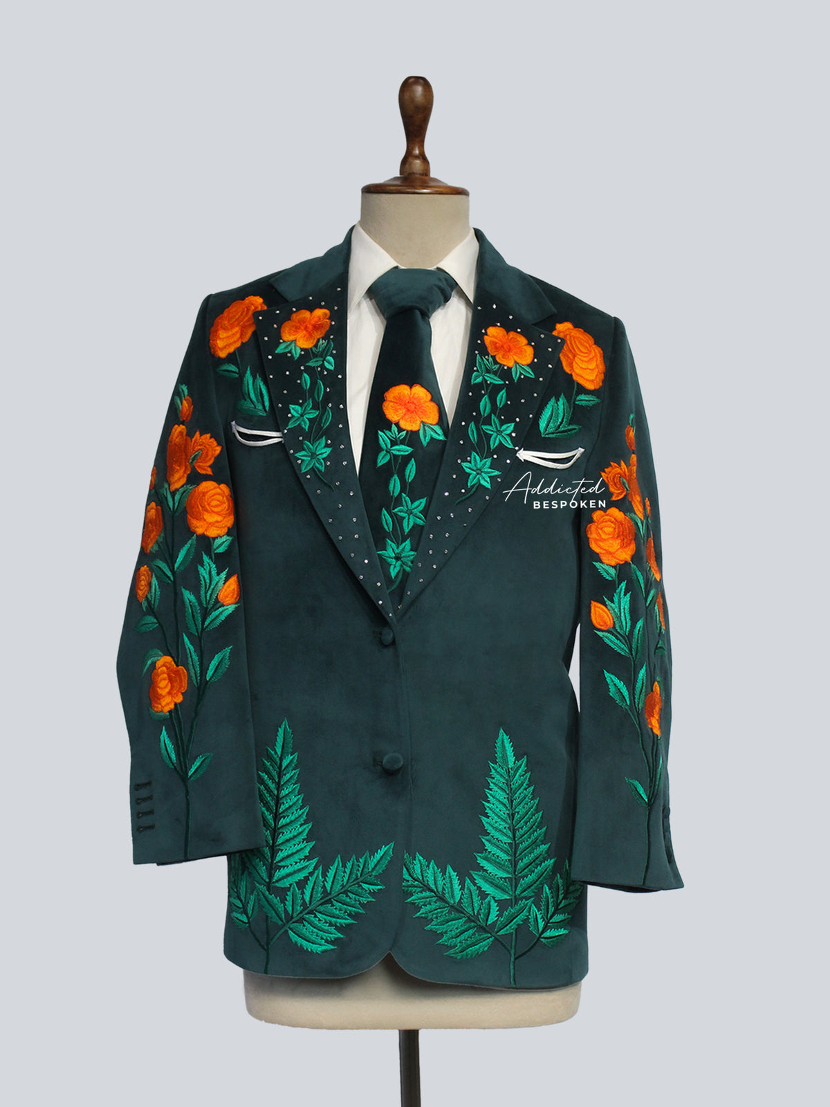 Green Wedding Suit for Men Addicted Bespoken
