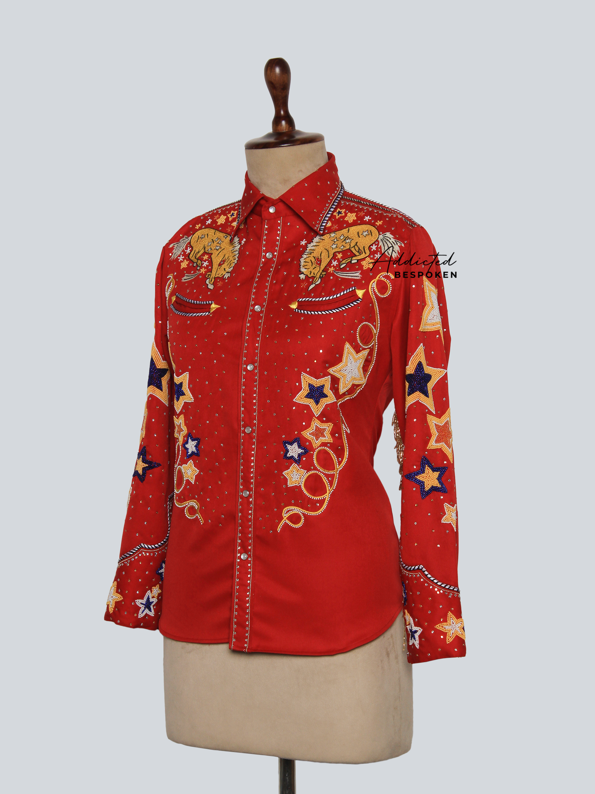 Starlit Rodeo Embroidered Western Shirt