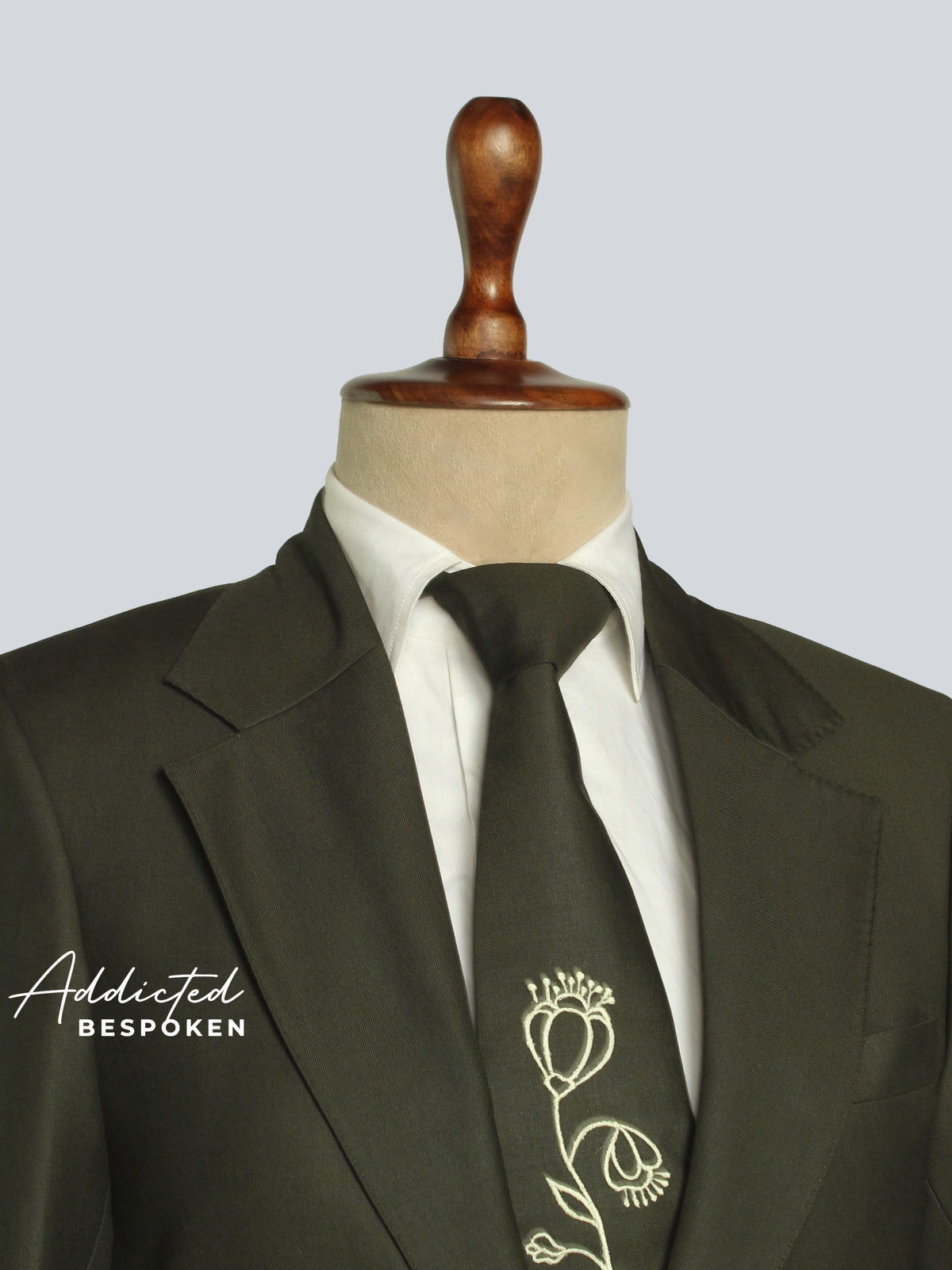 Olive Green Groom suit Addicted Bespoken