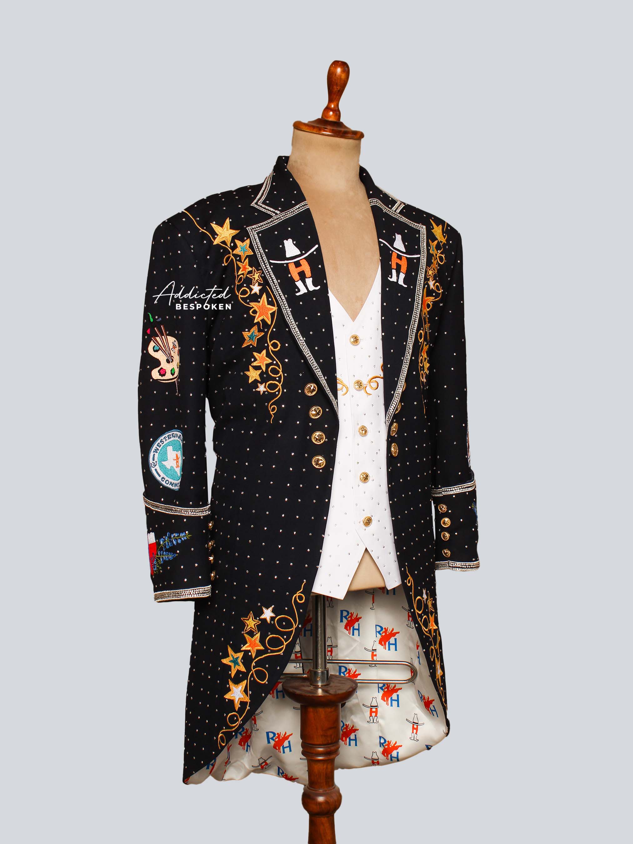 Rodeo Heritage Embroidered Western Blazer Addicted Bespoken