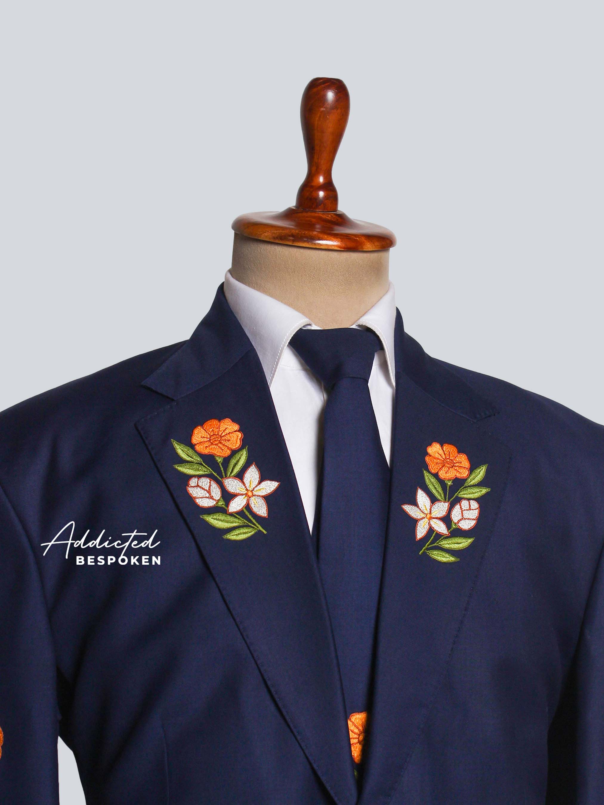 Statement Floral Embroidered Suit Addicted Bespoken