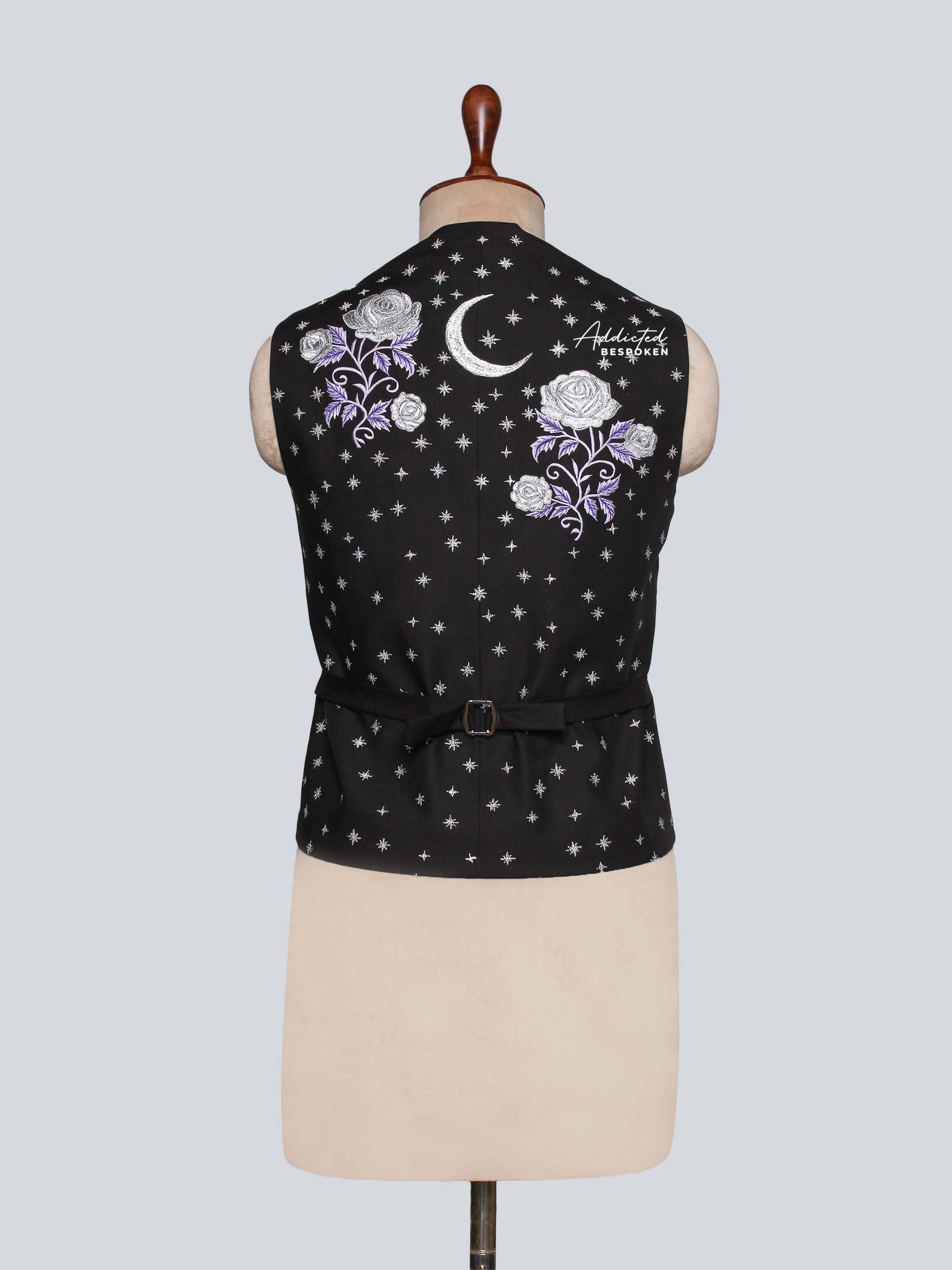 Celestial Embroidered Waistcoat Addicted Bespoken