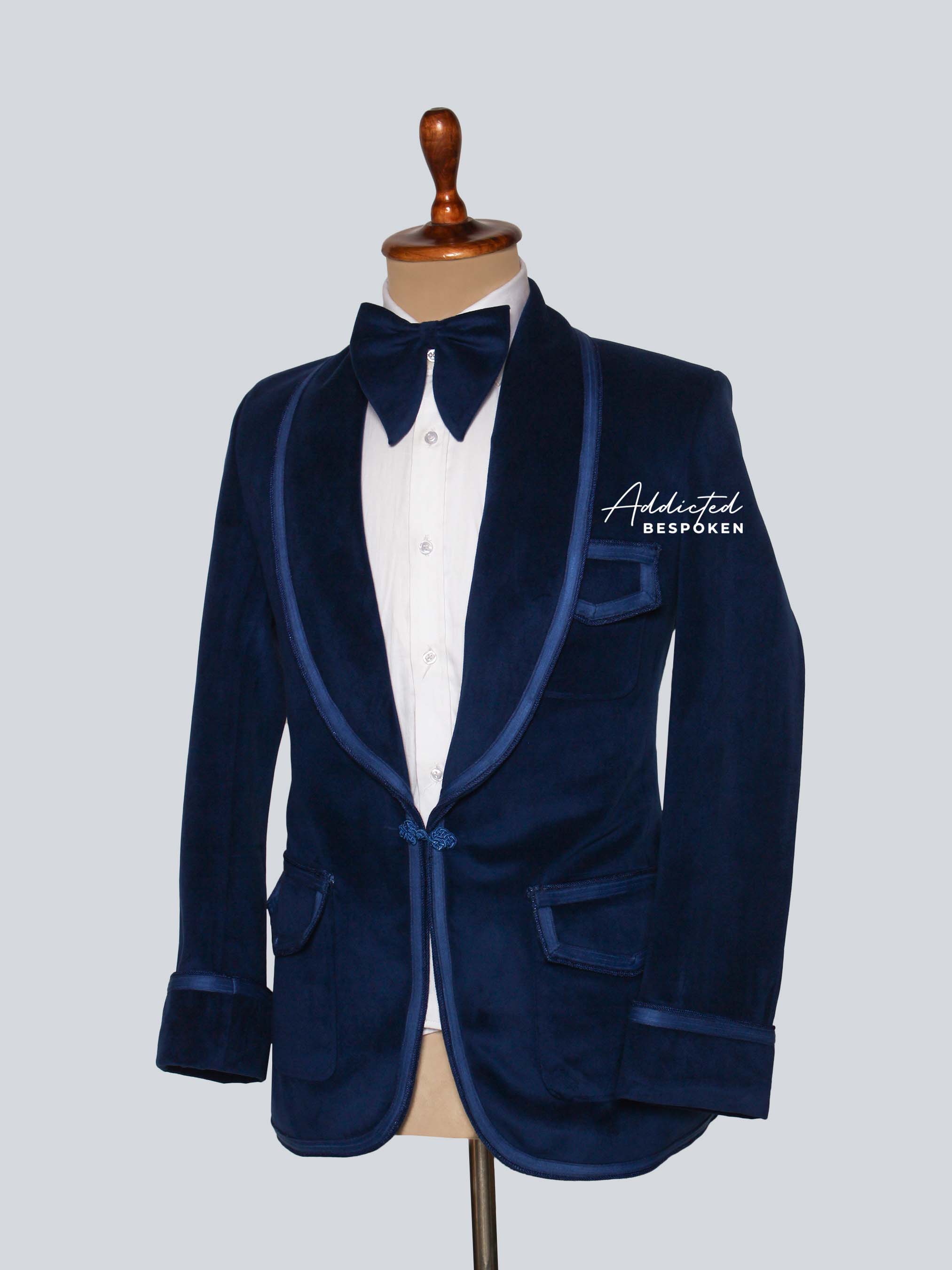 Teal Blue Velvet Suit Addicted Bespoken