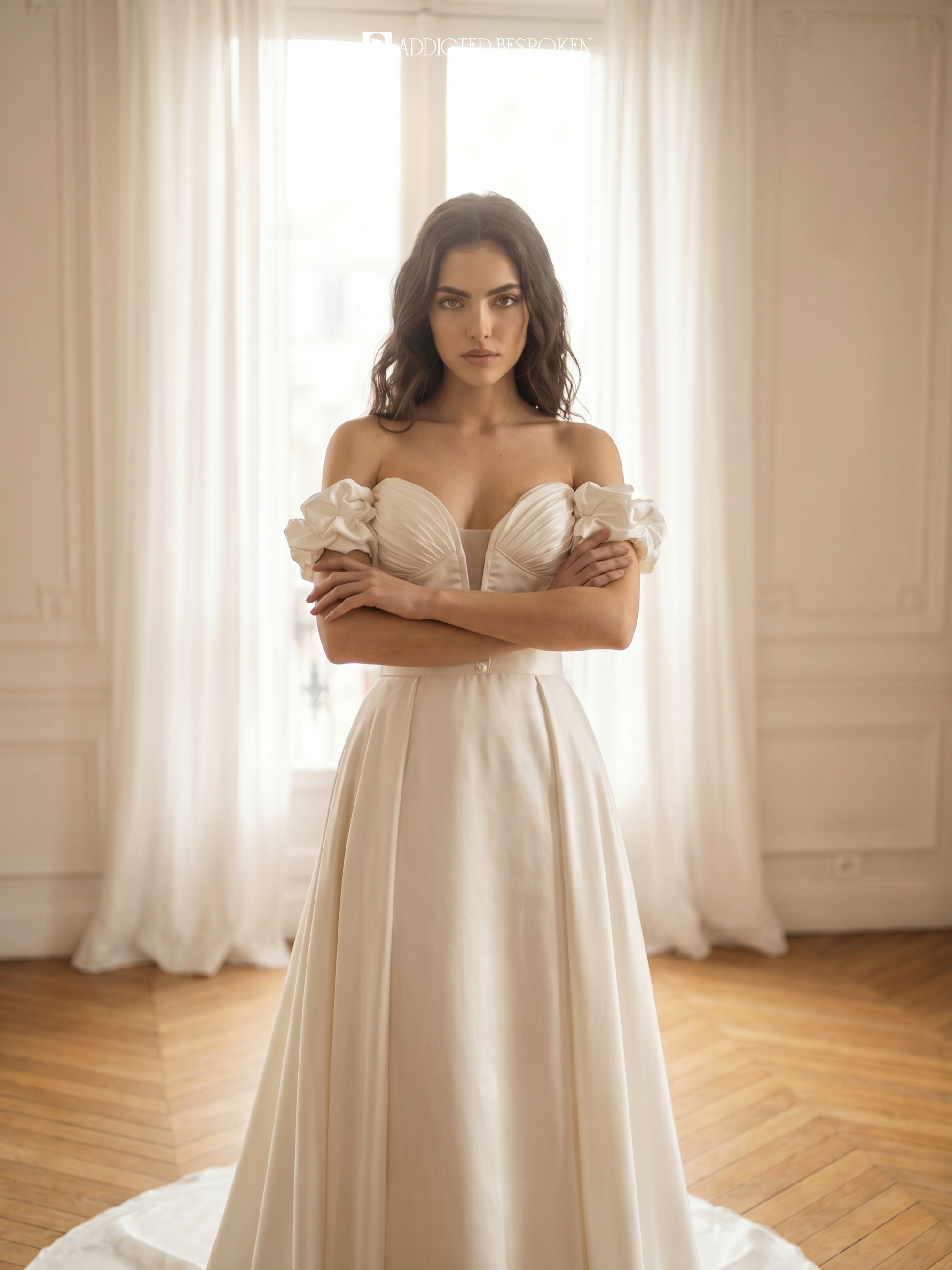 Off Shoulder Bridal Gown Addicted Bespoken