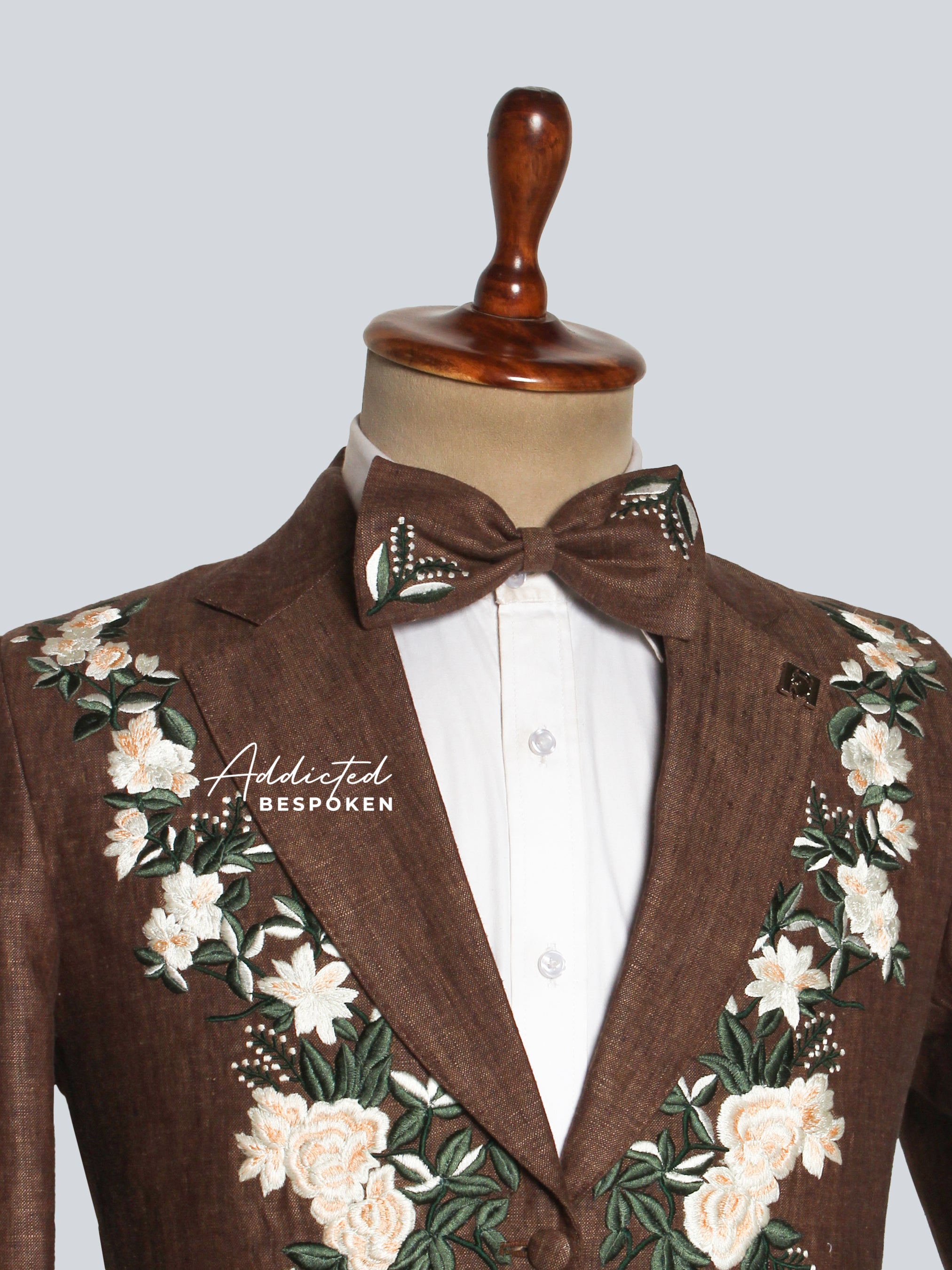 Floral Embroidered Groom Suit