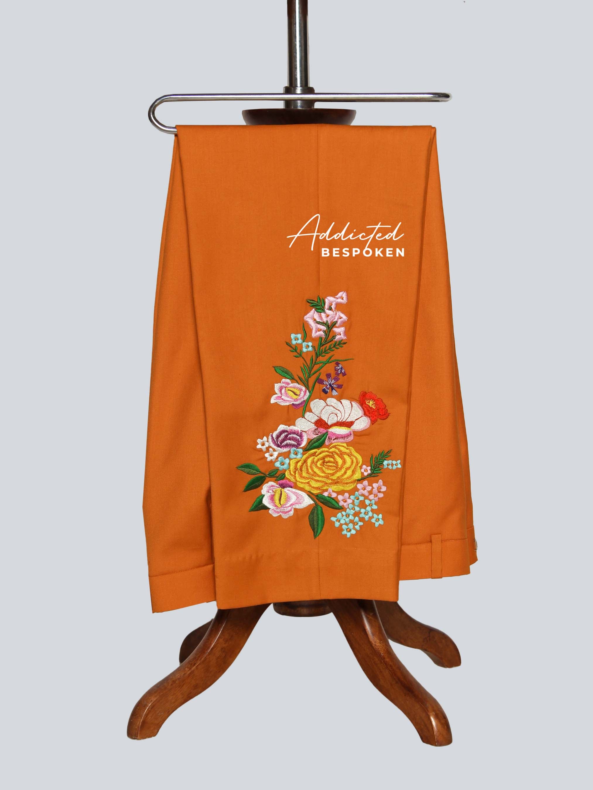 Botanical Embroidered Groom Suit Addicted Bespoken