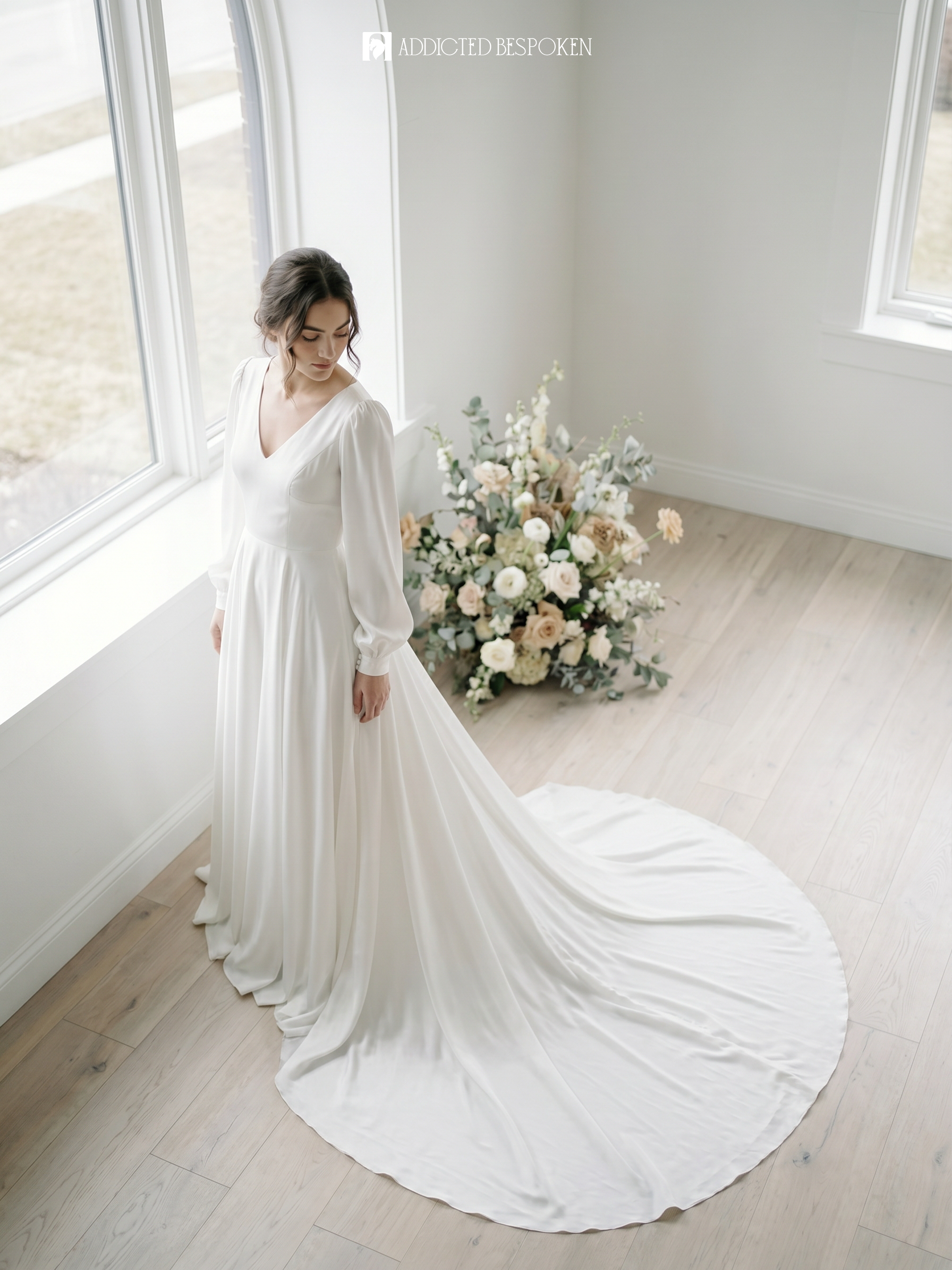 Bishop Sleeve Bridal Gown Addicted Bespoken