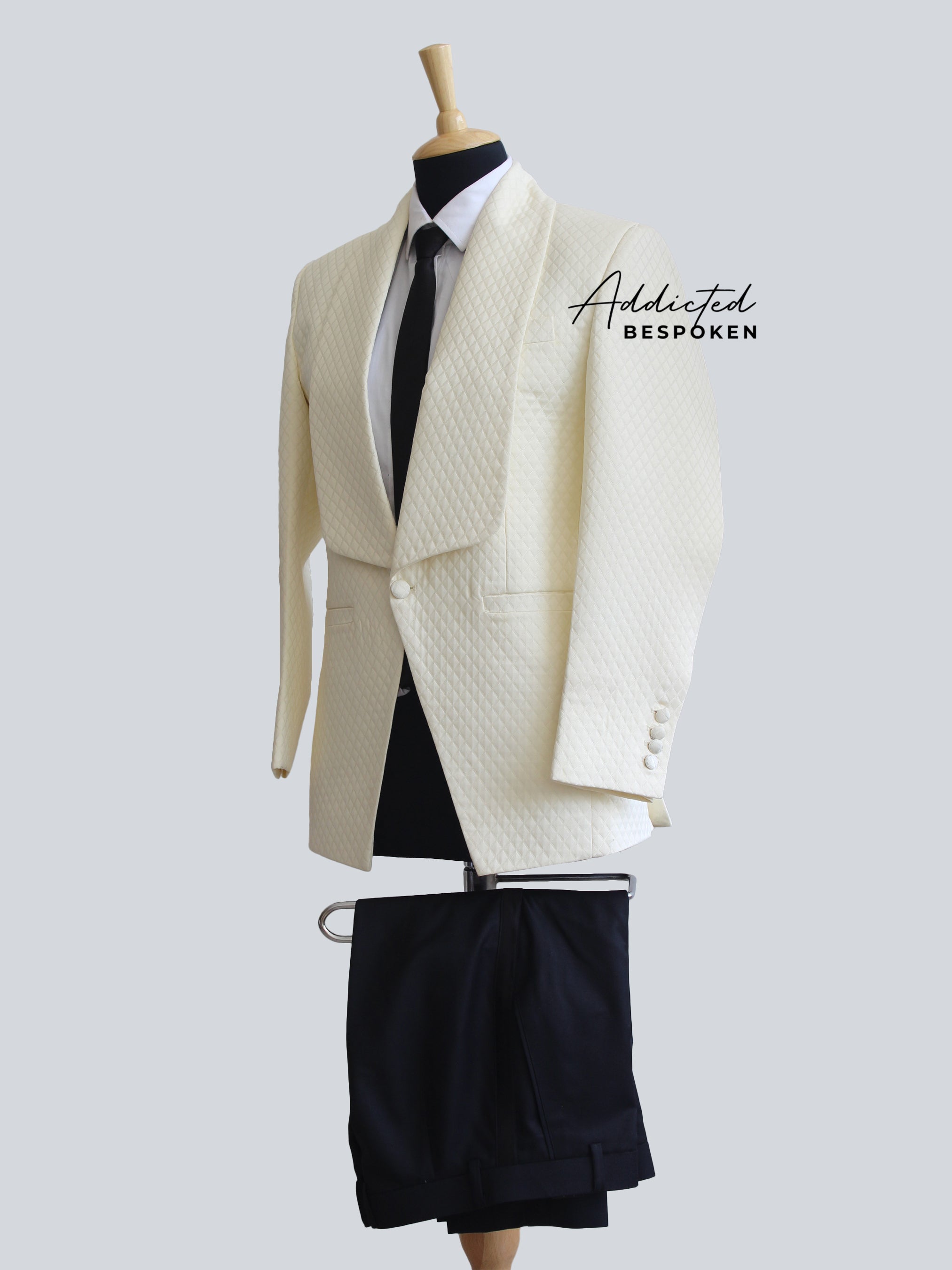 Jacquard Shawl Lapel Prom Suit