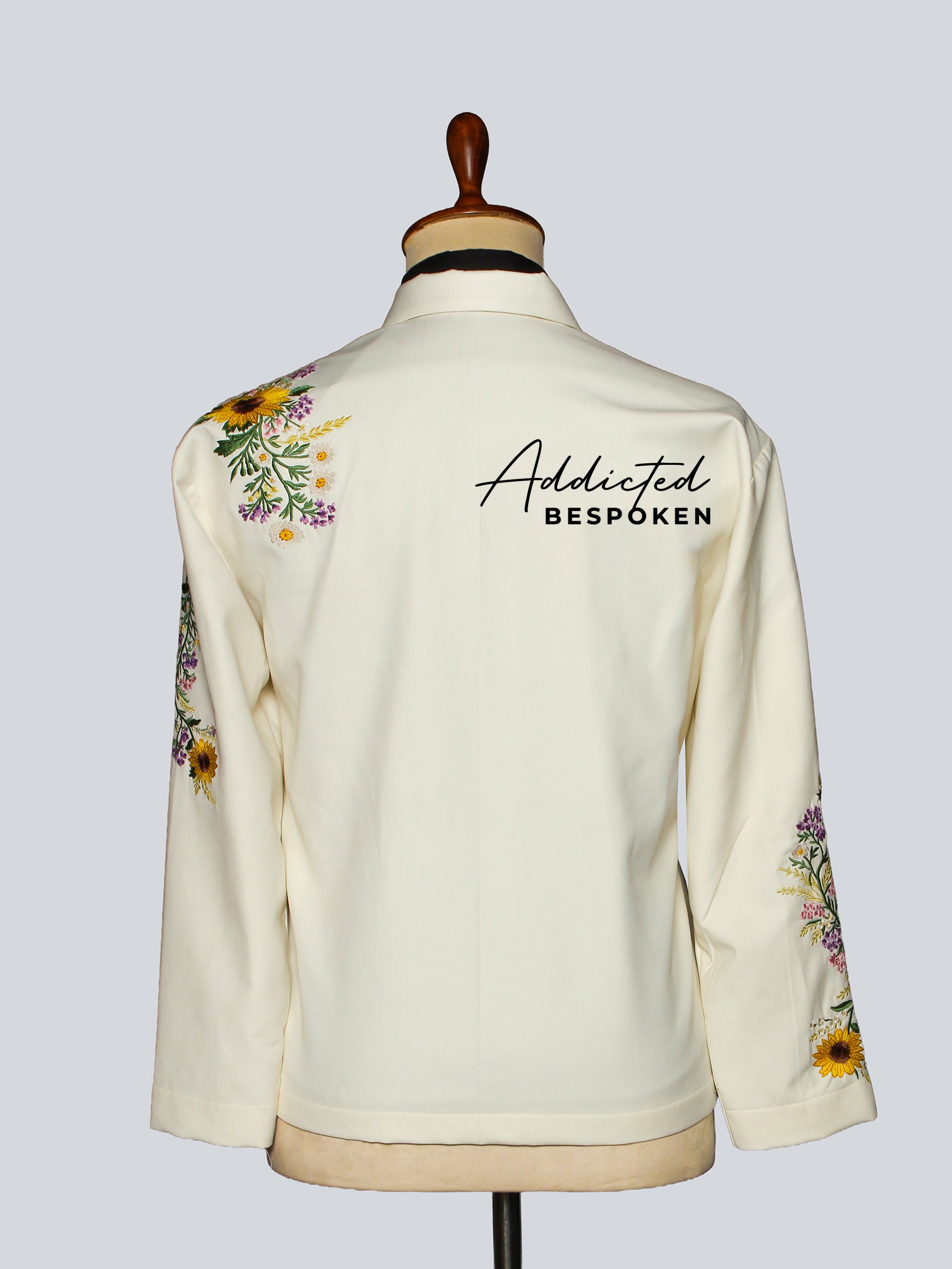 Sunflower Wildflower Embroidered  Suit