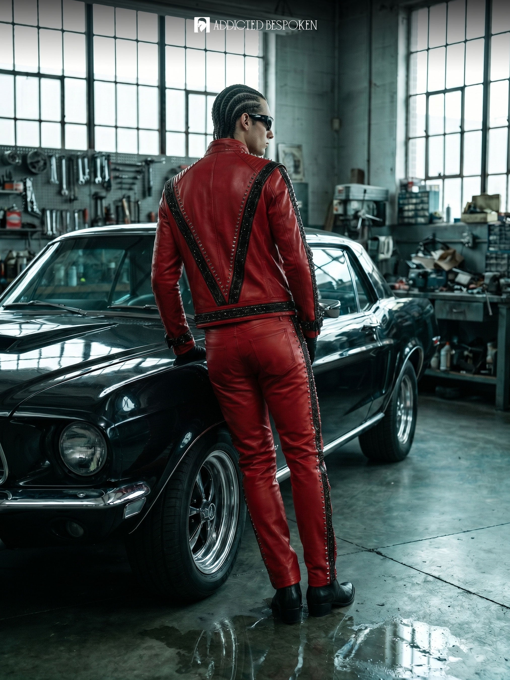 Thriller Studded Leather Suit Addicted Bespoken