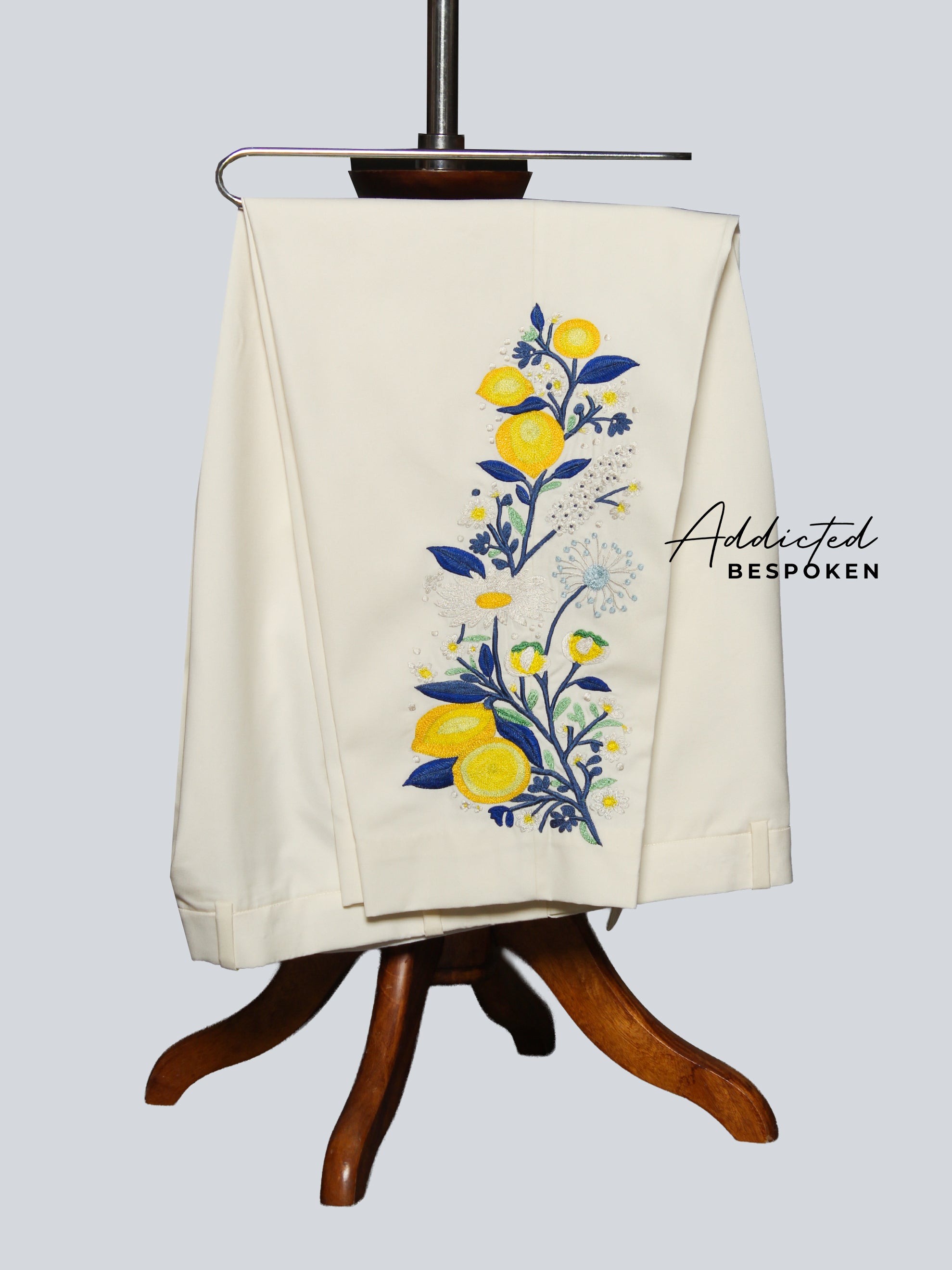 Floral Embroidered Wedding Suit