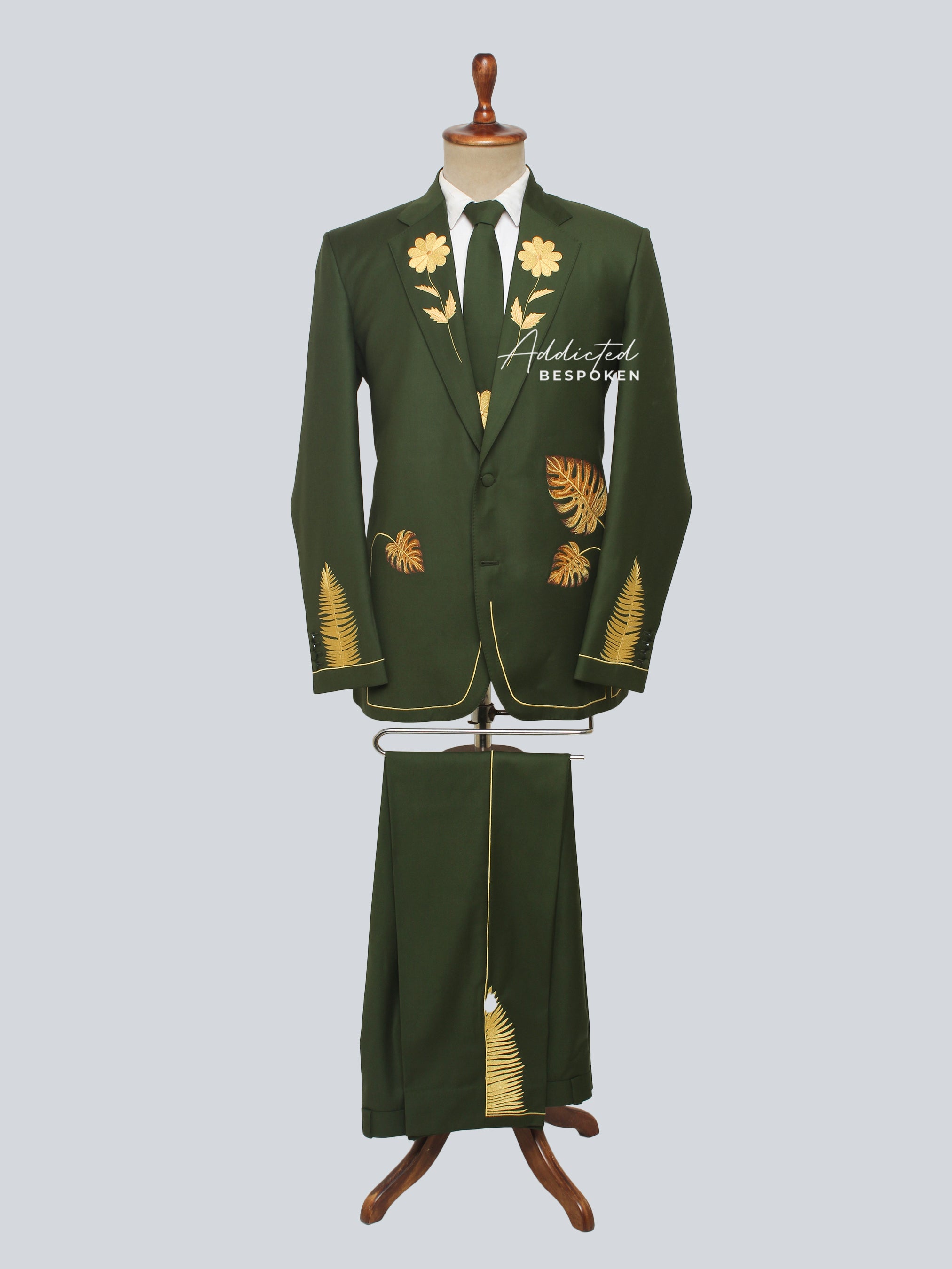 スーツファンタジーSirver＆Gold ＆Vintage＆パパソムリエ Golden Floral Elegance Suit | Addicted Bespoken