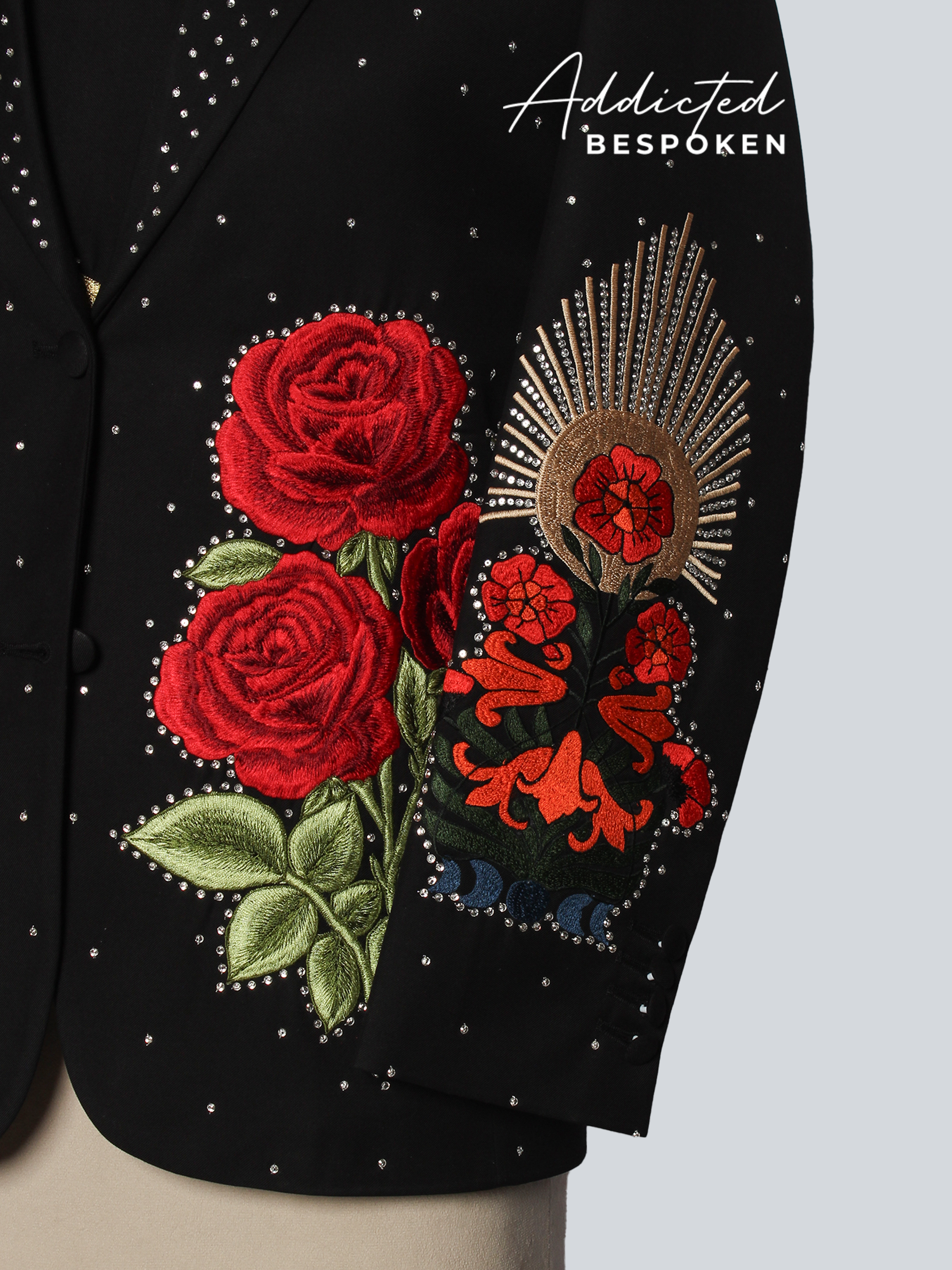 Sacred Heart Embroidered Suit Addicted Bespoken