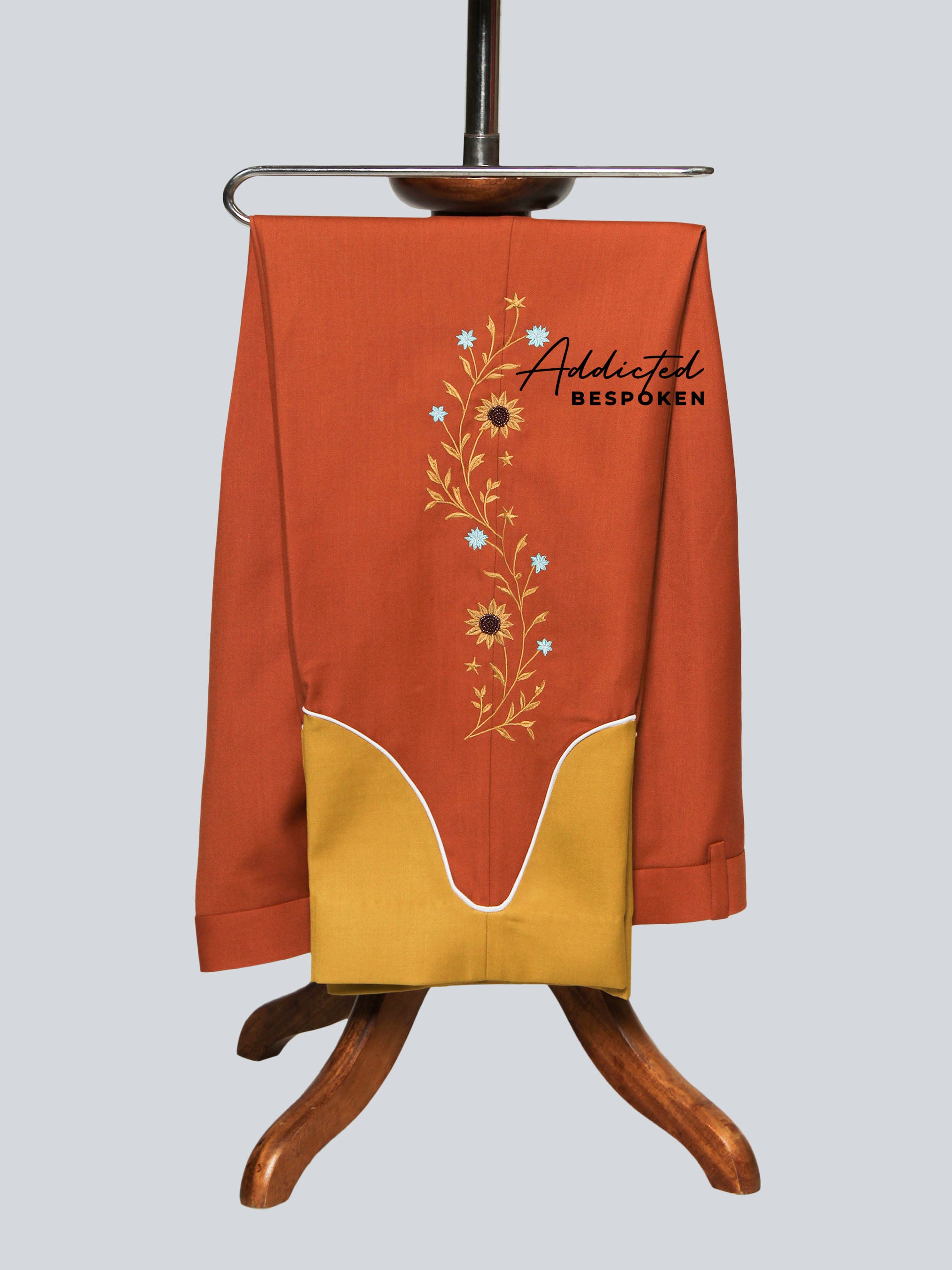 Golden Horizon Embroidered Ensemble Addicted Bespoken