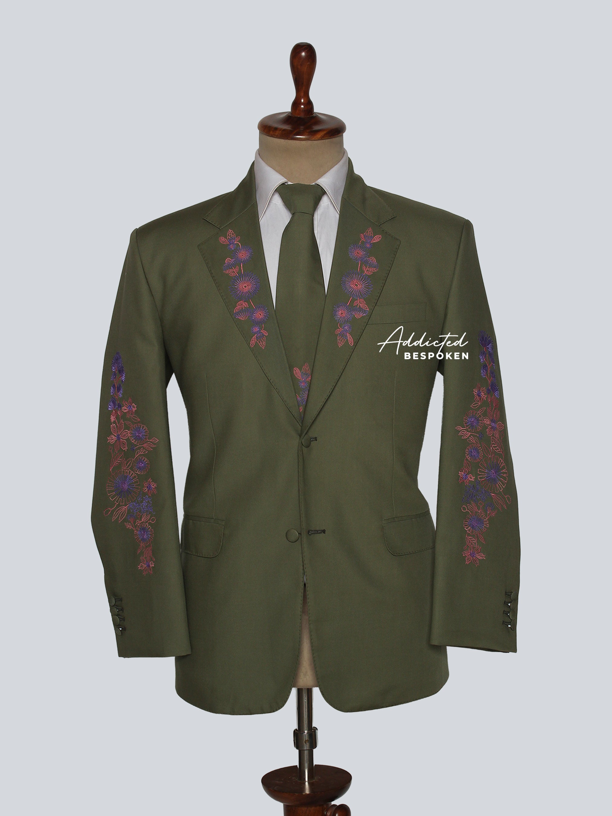 Floral Heritage Couture Suit Addicted Bespoken