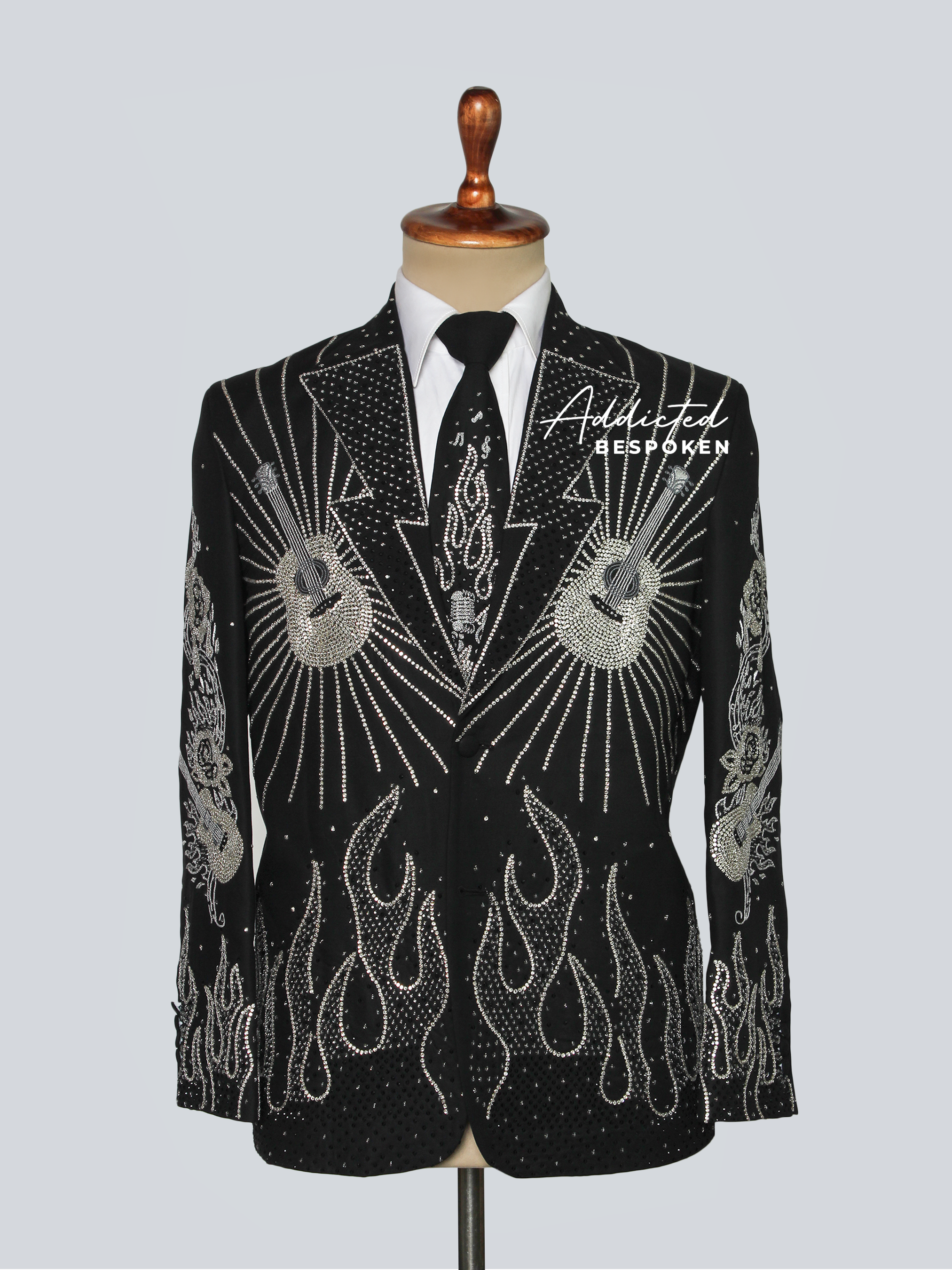 Rockstar Rhinestone Western Suit Addicted Bespoken