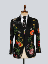 Floral Garden Embroidered Suit