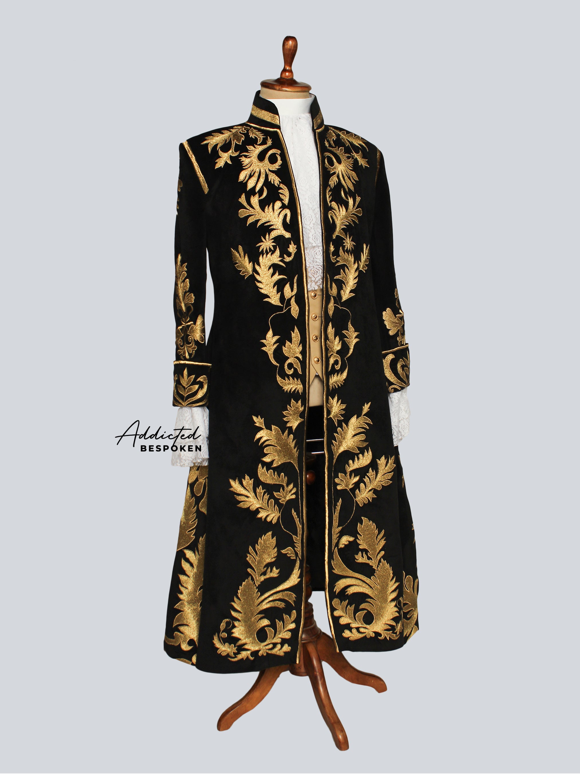 Regal Rococo Embroidered Suit Addicted Bespoken