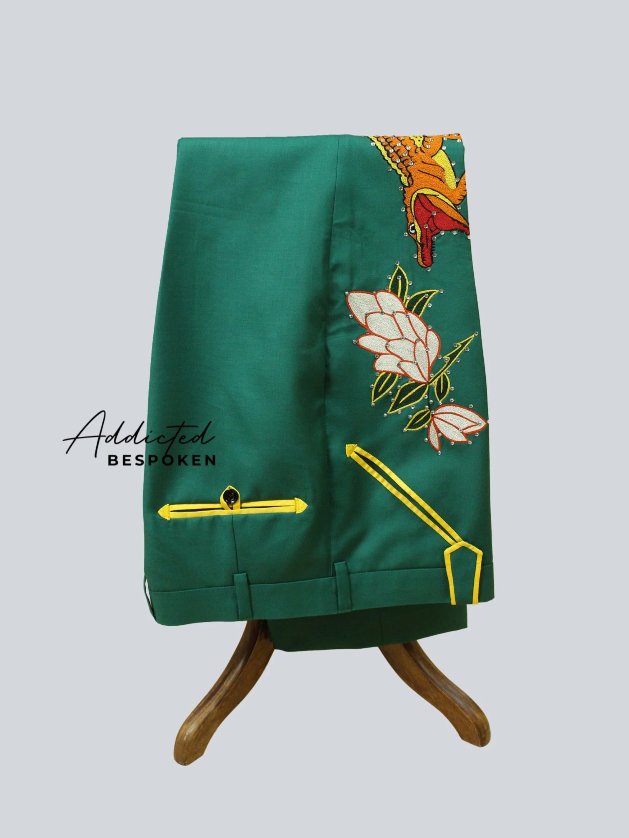 Crocodile Texture Western Suit