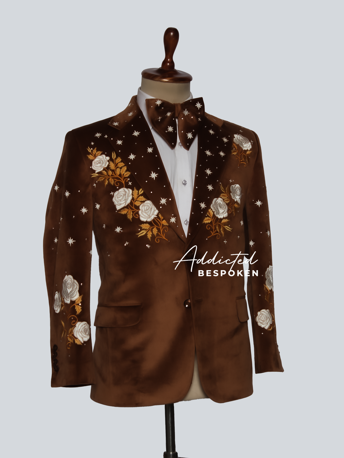 Brown Floral Matador Blazer