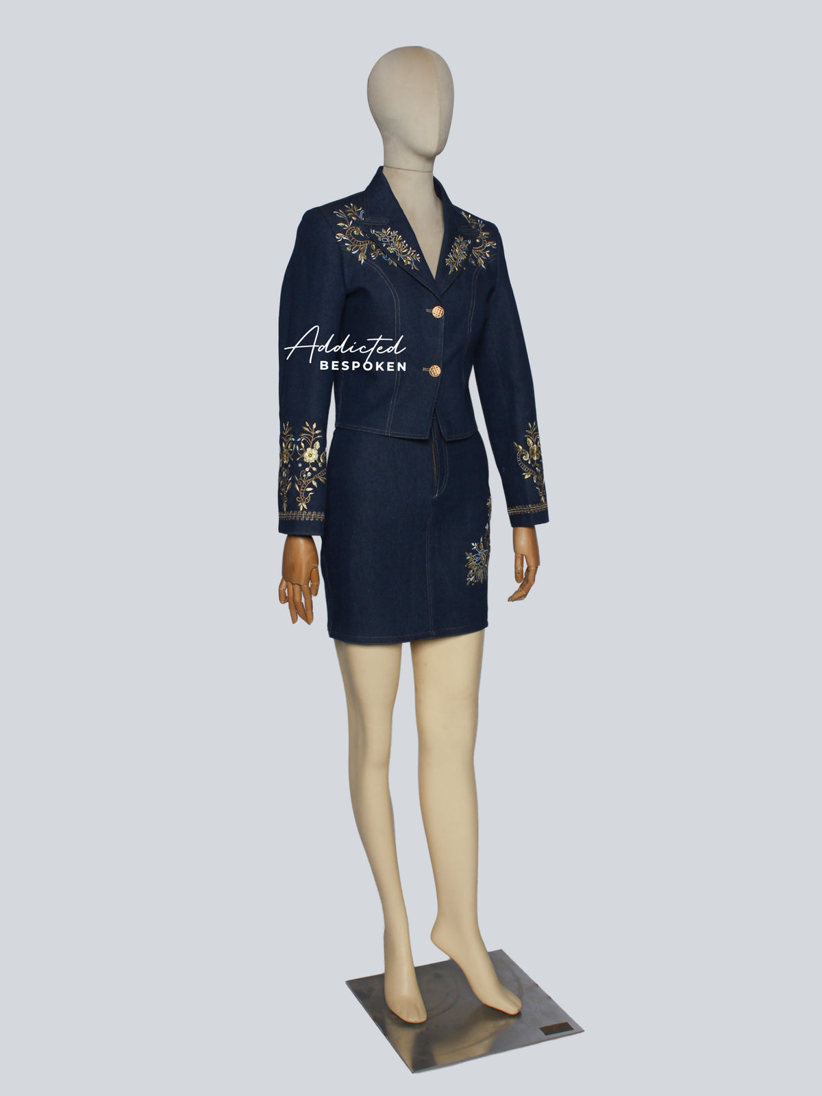 Denim jacket and skirt set Addicted Bespoken