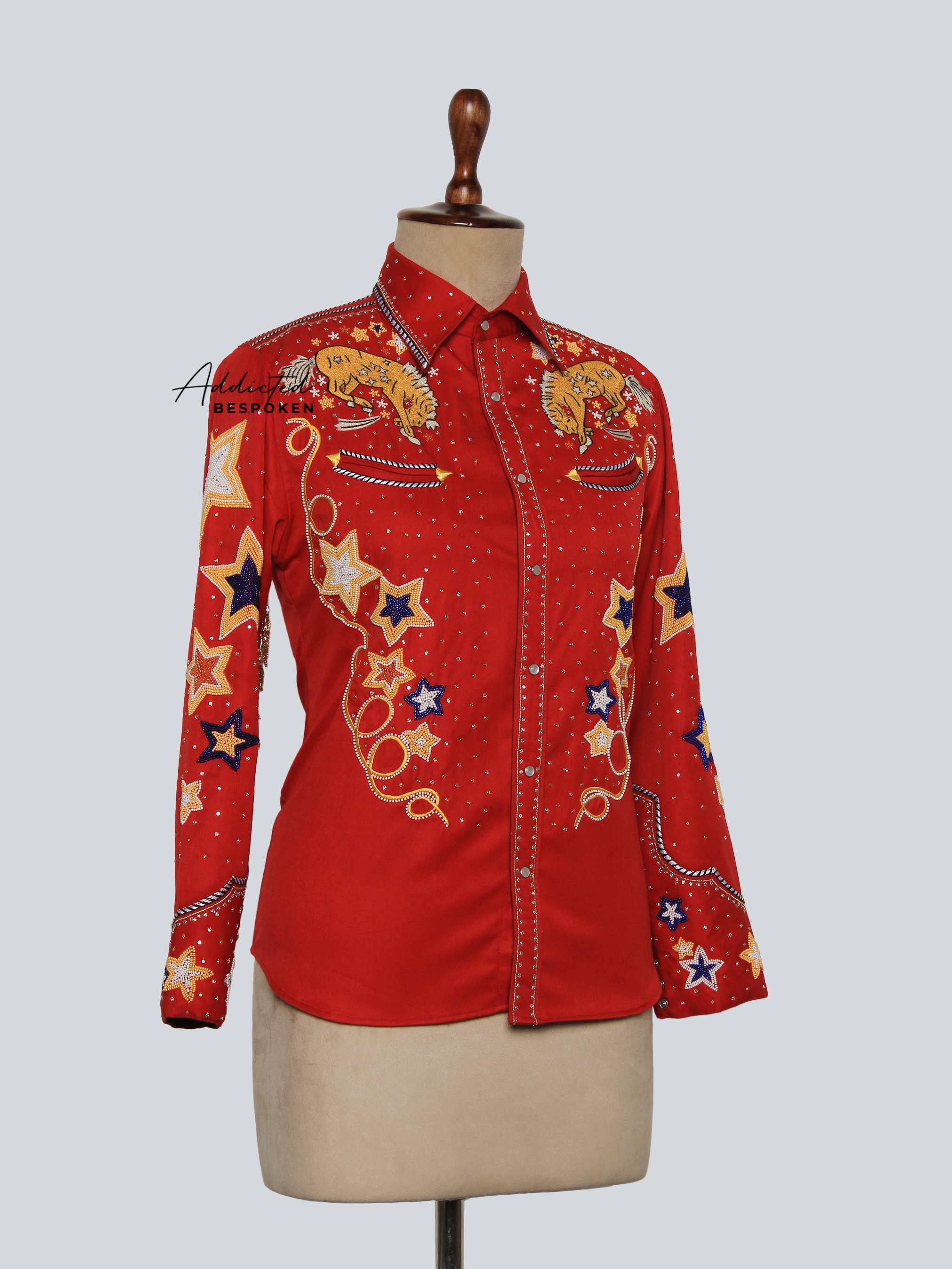 Starlit Rodeo Embroidered Western Shirt