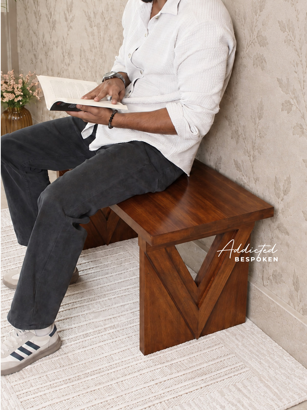 Wooden bench
