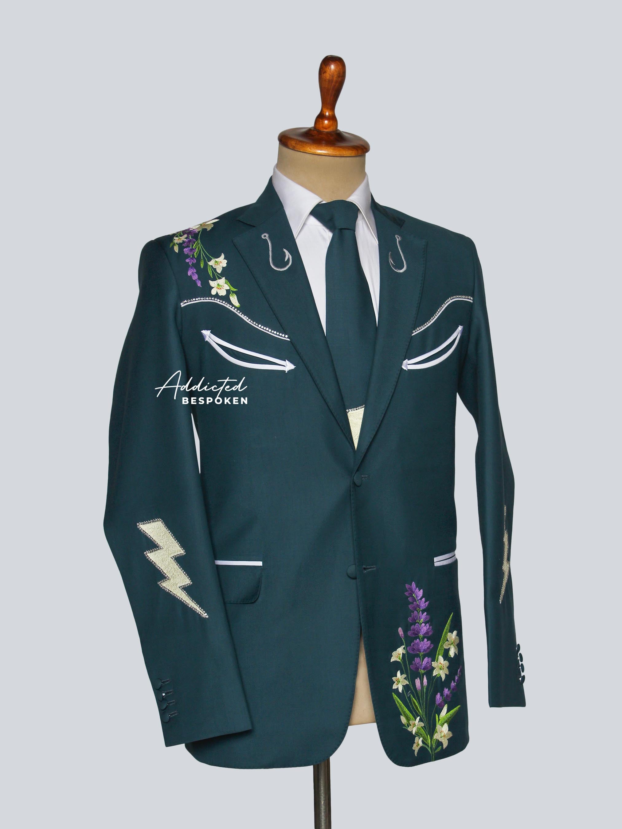 Luxury Floral Embroidered Outfit Addicted Bespoken